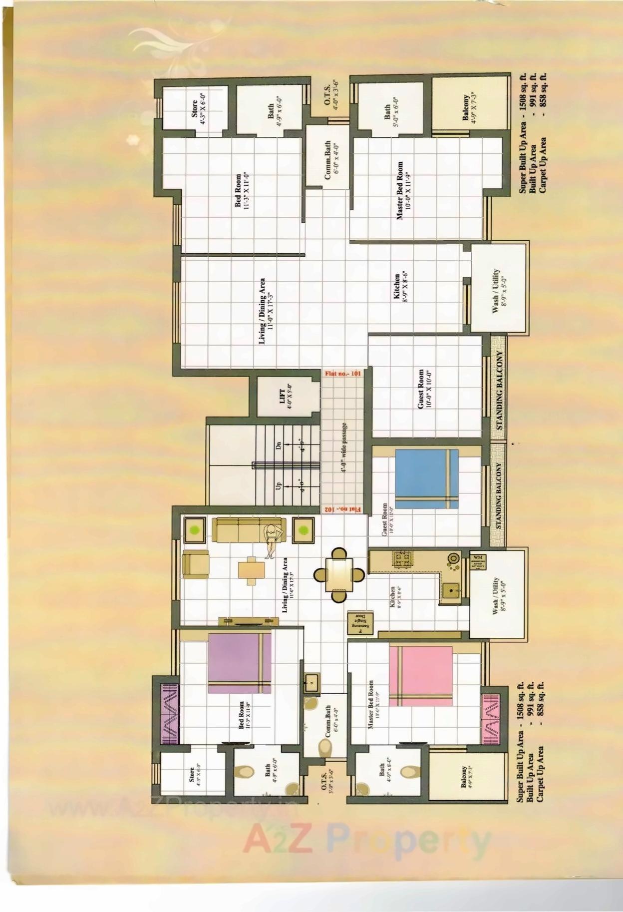 Layout of real estate project Aashutosh Residency located at Rajkot, Rajkot, Gujarat