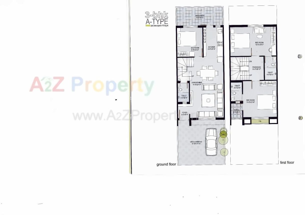 Layout of real estate project Aastha Village located at Metoda, Rajkot, Gujarat