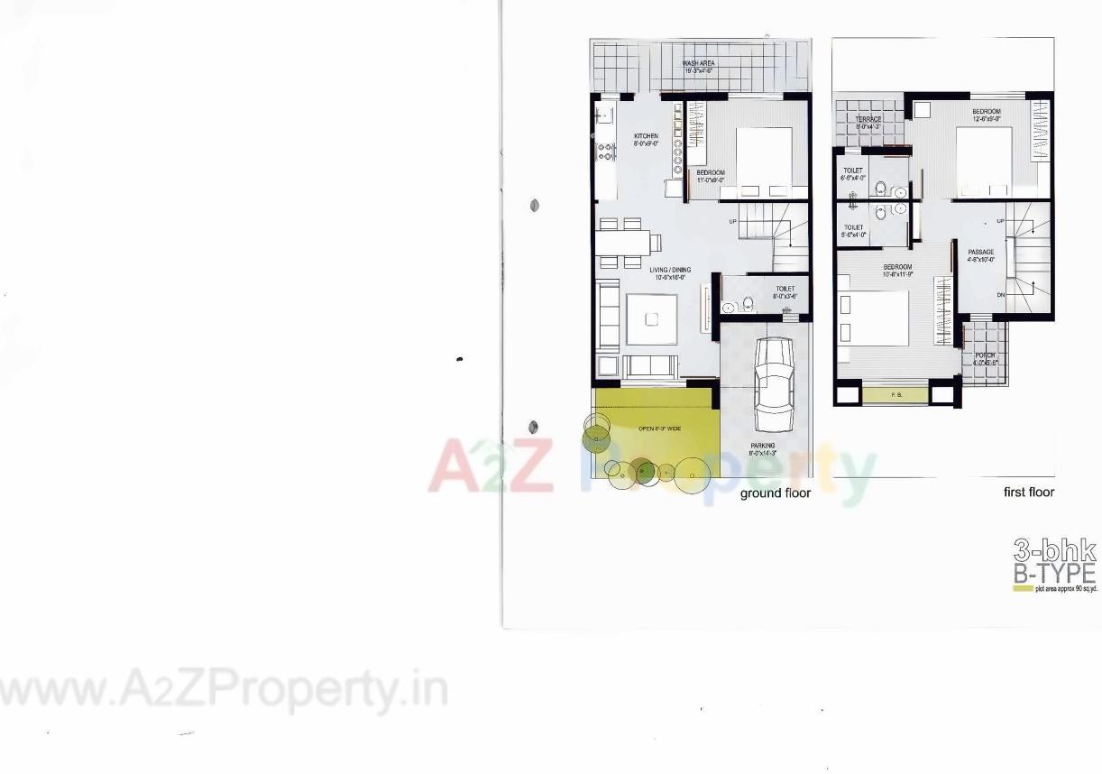 Layout of real estate project Aastha Village located at Metoda, Rajkot, Gujarat