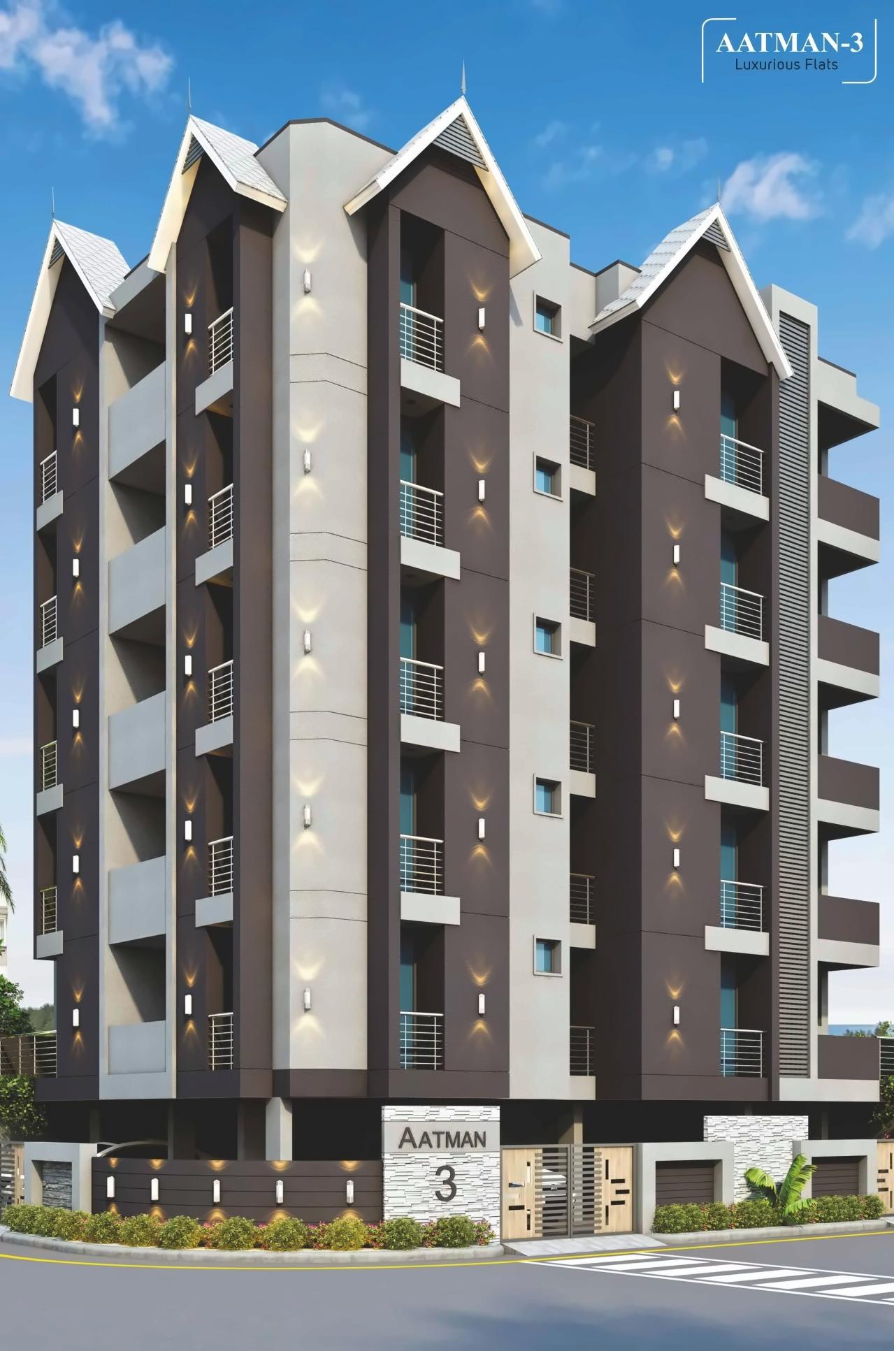3D Elevation of real estate project Aatman located at Rajkot, Rajkot, Gujarat