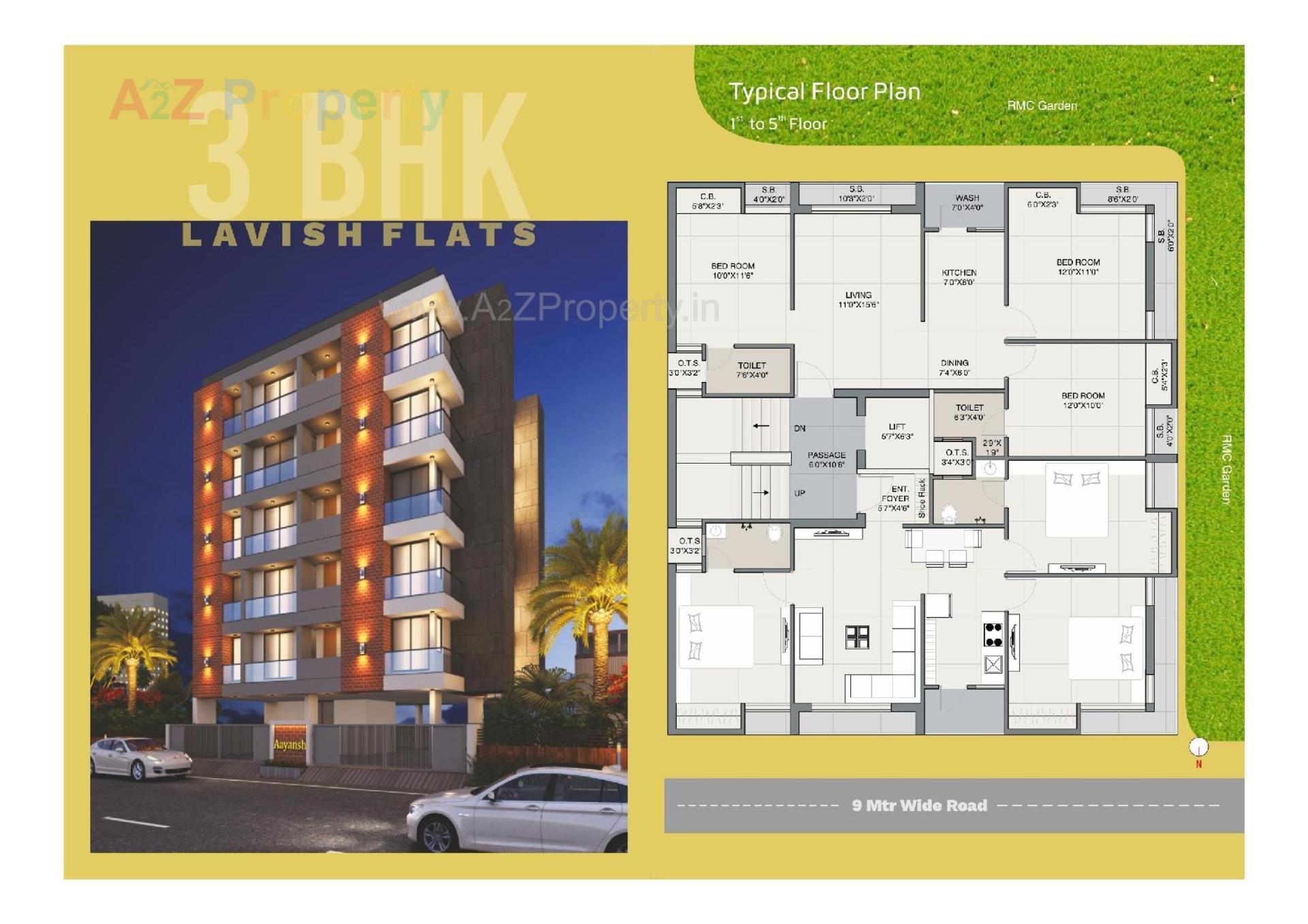 Layout of real estate project Aayansh located at Rajkot, Rajkot, Gujarat
