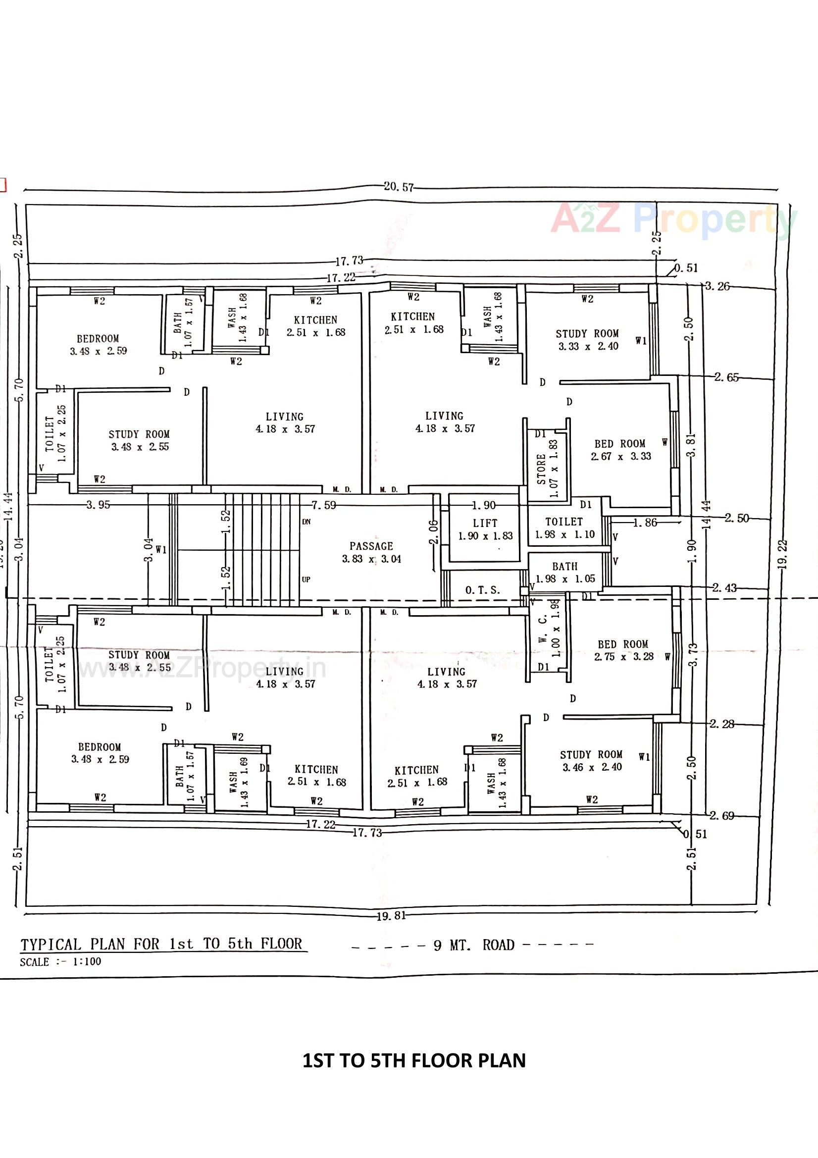 Layout of real estate project Ab Avenue located at Mavdi, Rajkot, Gujarat