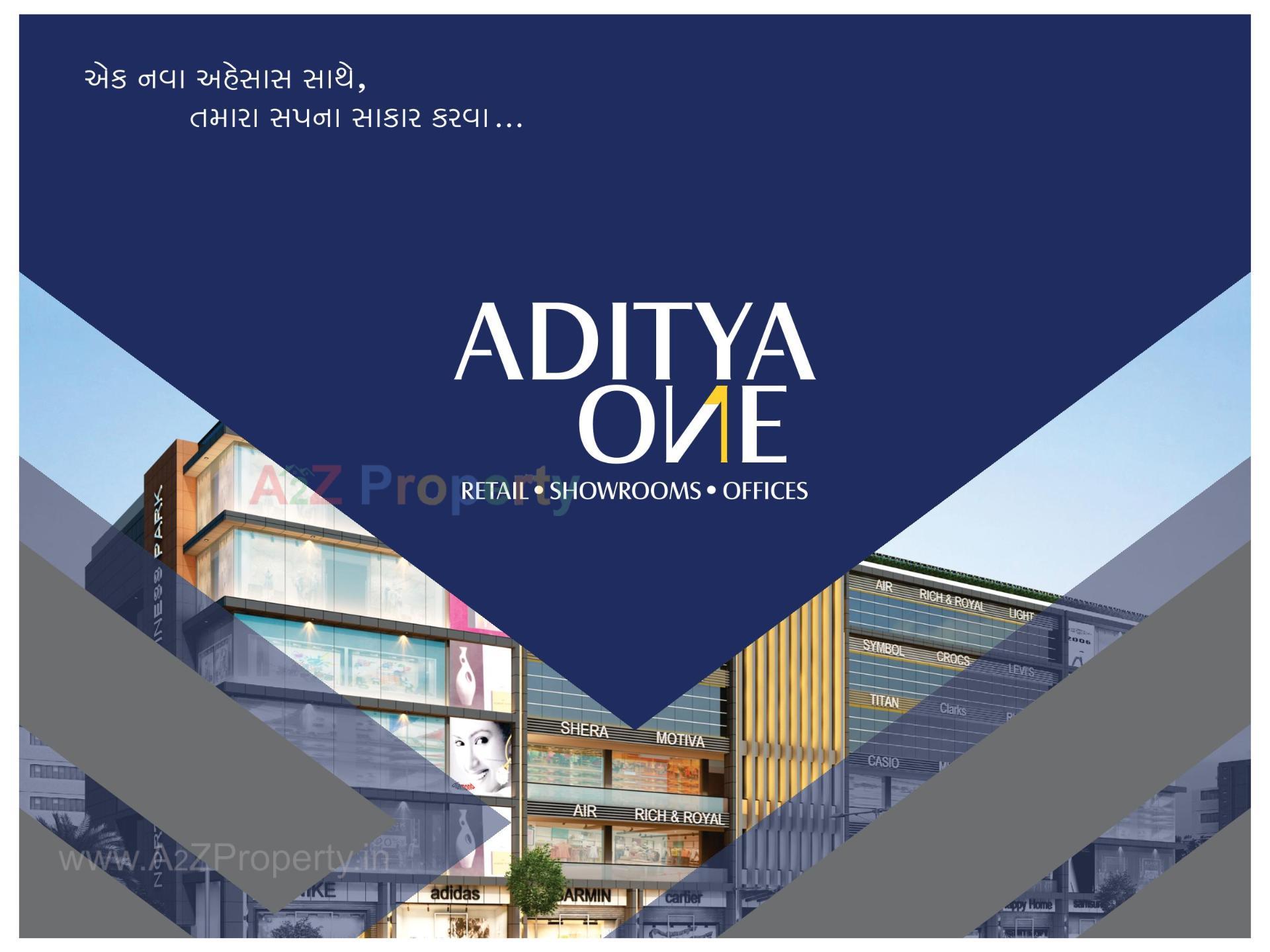 3D Elevation of real estate project Aditya One located at Motamava, Rajkot, Gujarat
