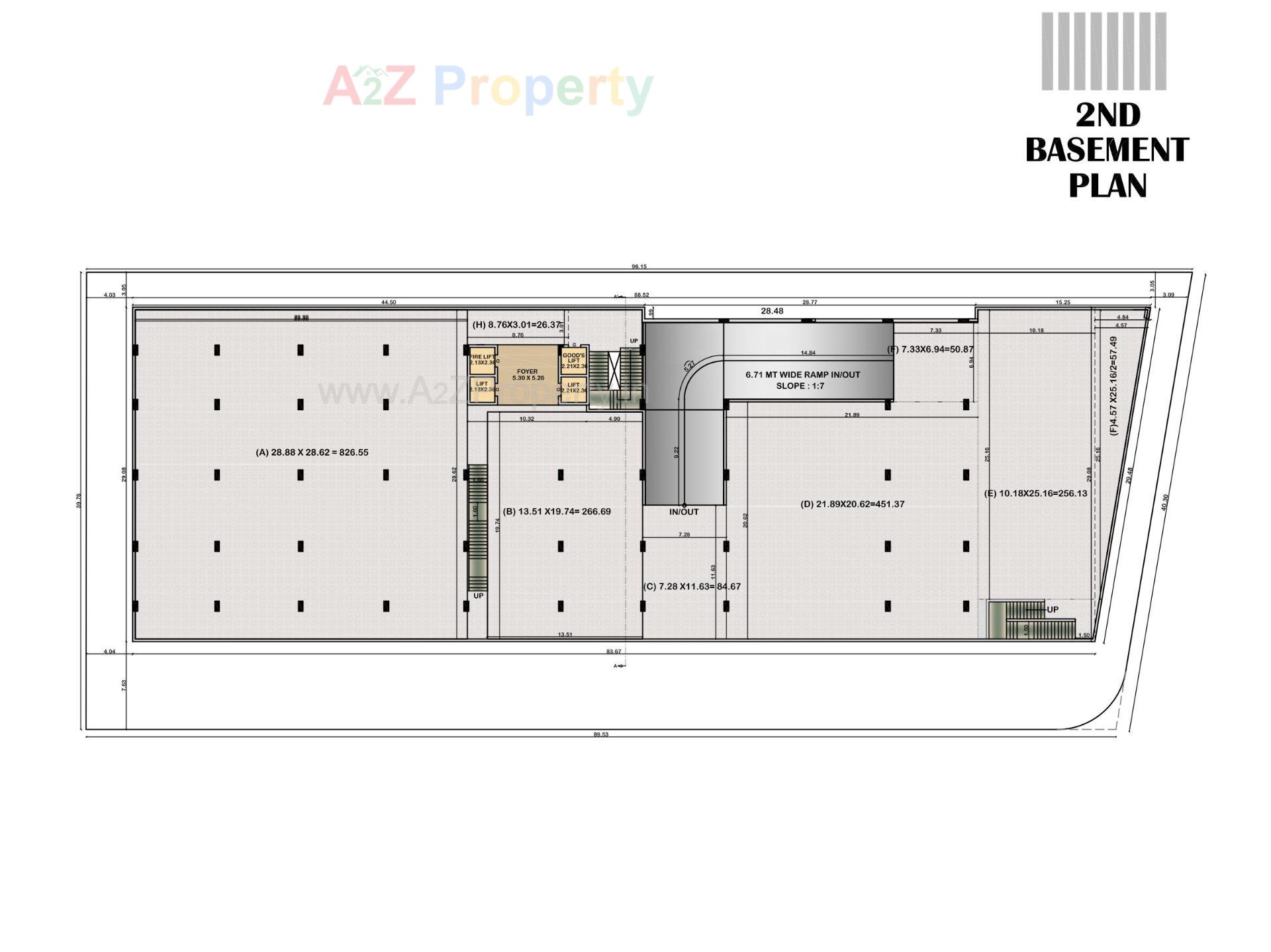 Layout of real estate project Aditya One located at Motamava, Rajkot, Gujarat