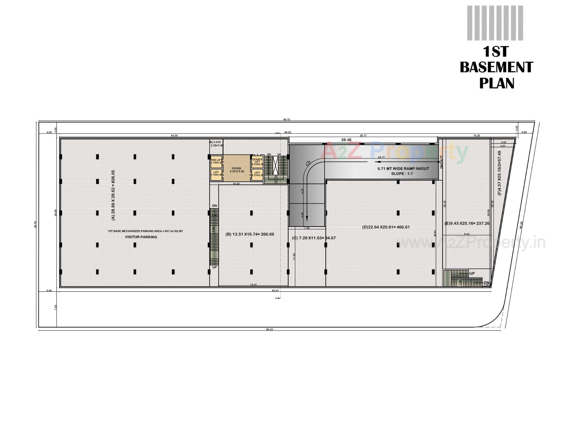 Layout of real estate project Aditya One located at Motamava, Rajkot, Gujarat