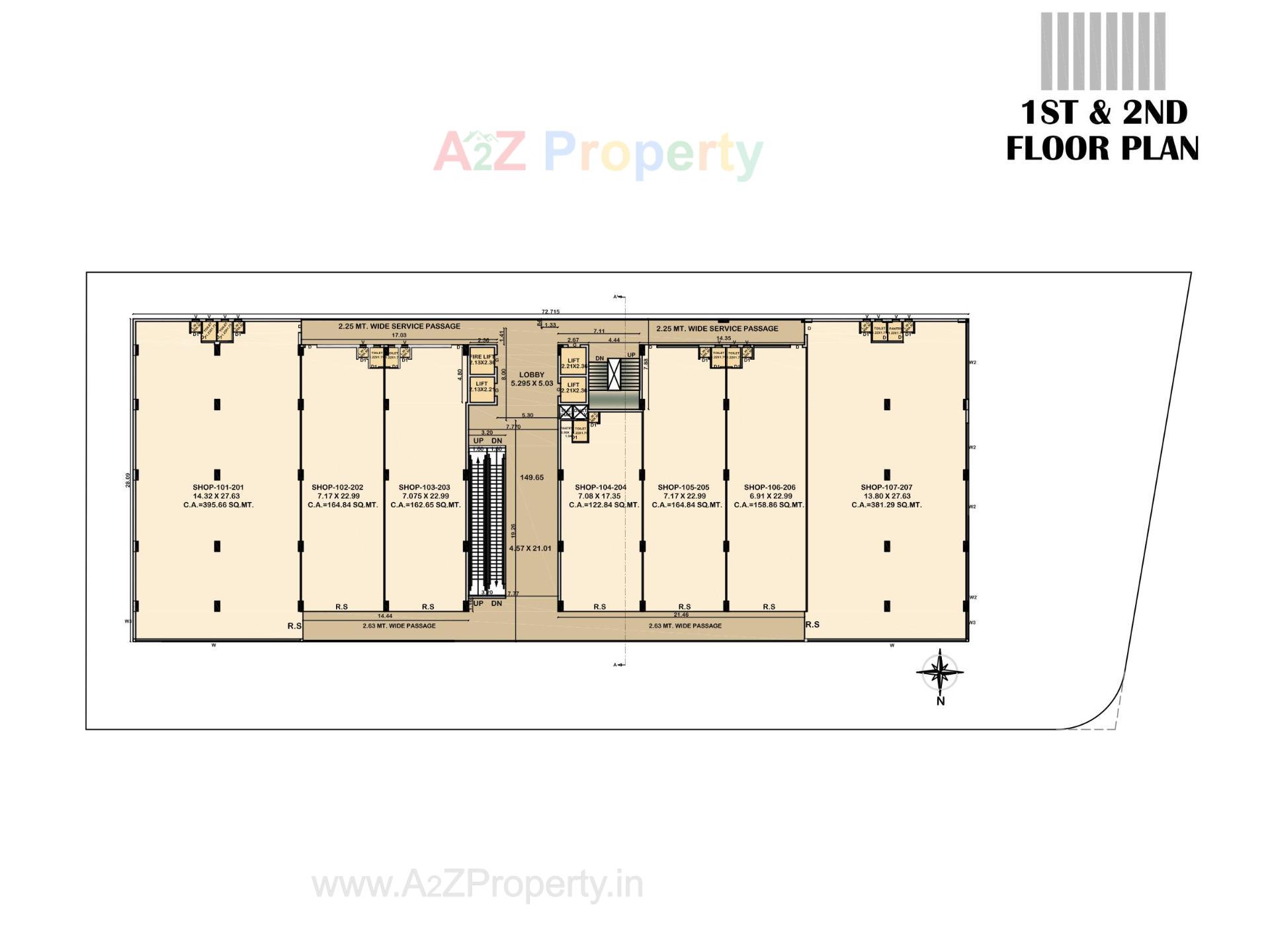 Layout of real estate project Aditya One located at Motamava, Rajkot, Gujarat