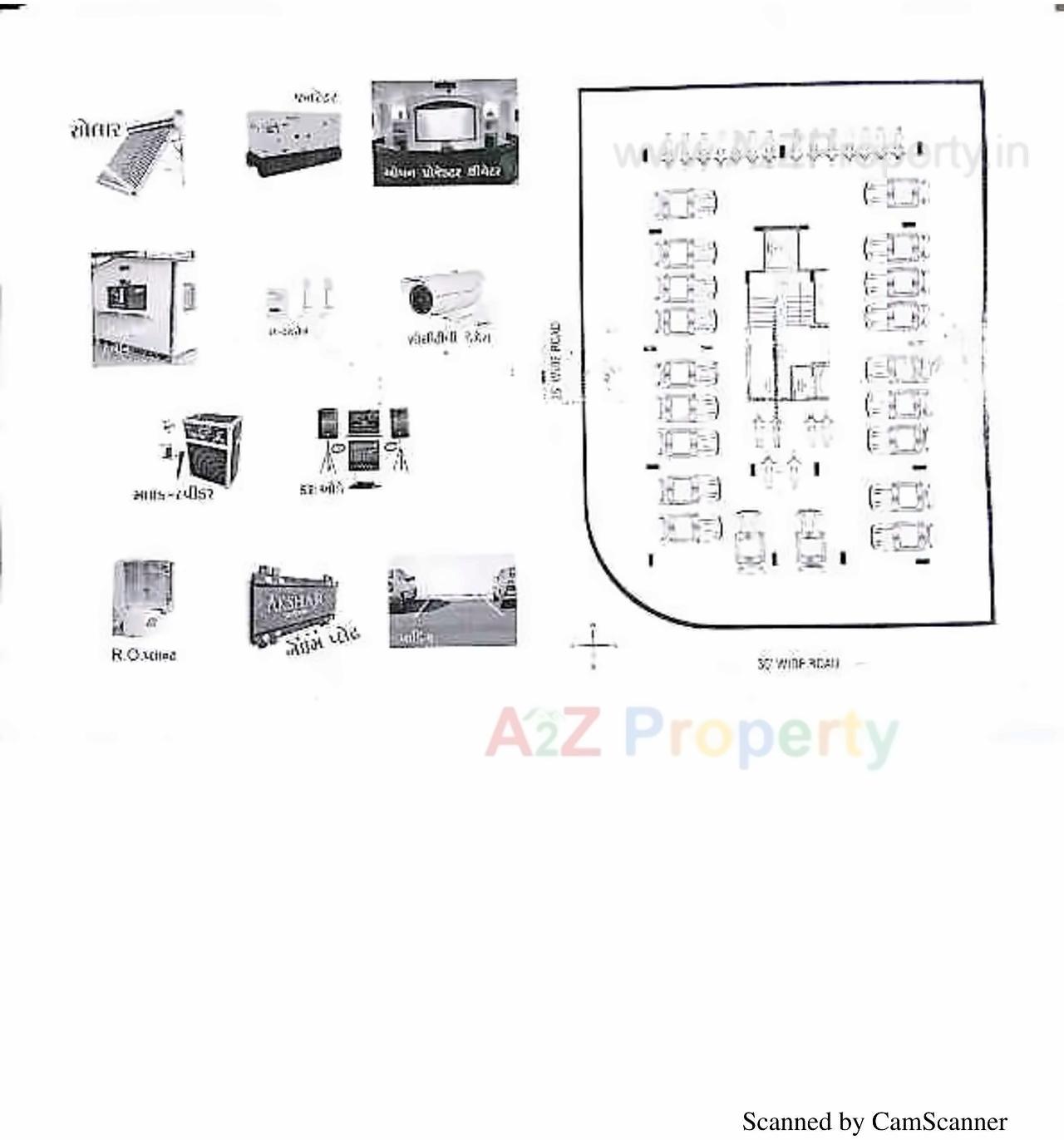 Layout of real estate project Akshar Avenue located at Madhapar, Rajkot, Gujarat
