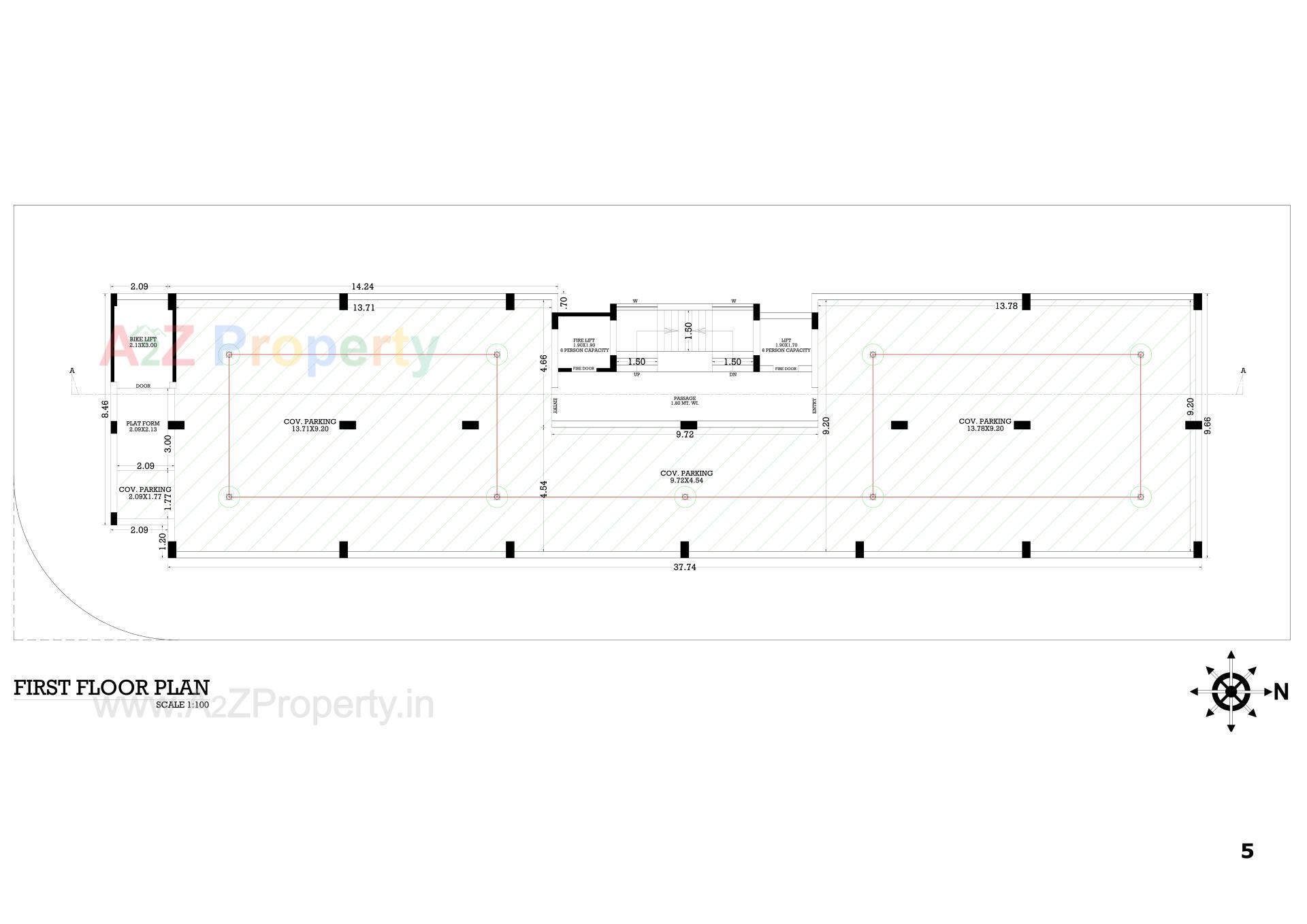  of real estate project Akshar Avenue located at Vavdi, Rajkot, Gujarat
