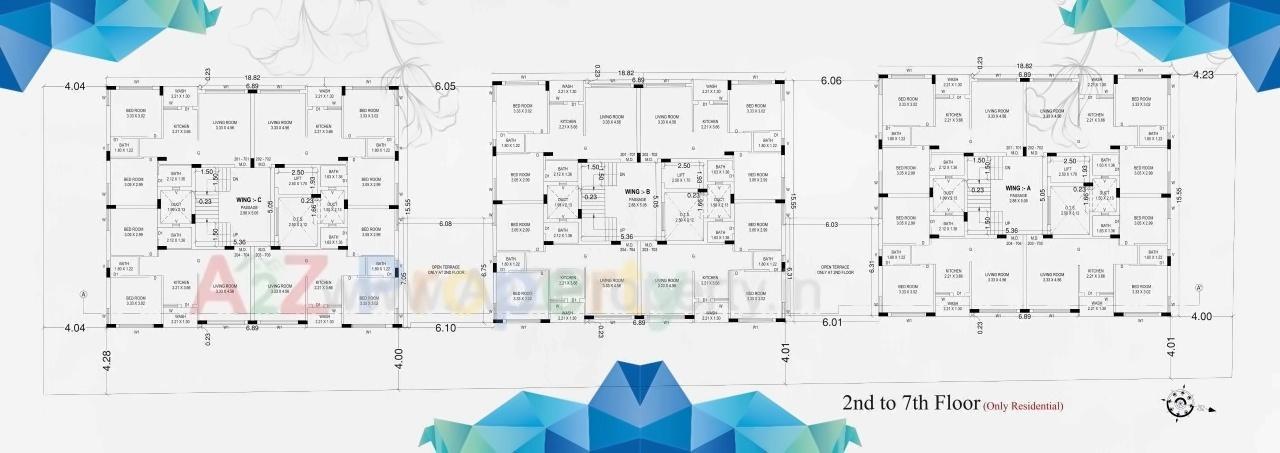 Layout of real estate project Akshar City located at Rajkot, Rajkot, Gujarat