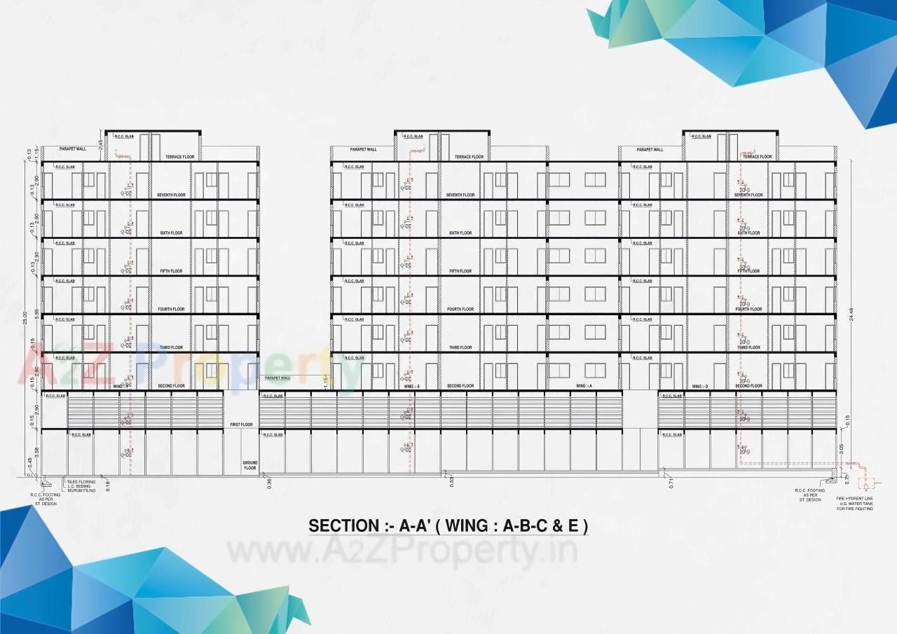 Layout of real estate project Akshar City located at Rajkot, Rajkot, Gujarat