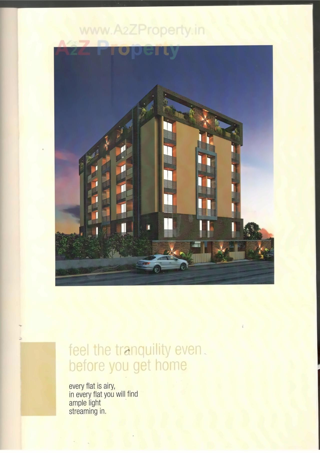 3D Elevation of real estate project Akshar Enclave located at Nana-mava, Rajkot, Gujarat