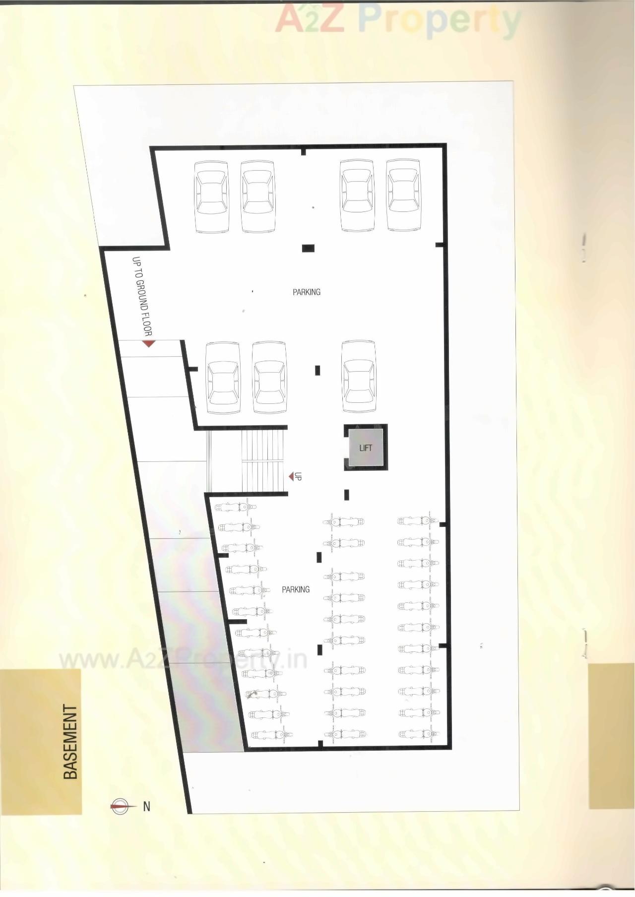 Layout of real estate project Akshar Enclave located at Nana-mava, Rajkot, Gujarat