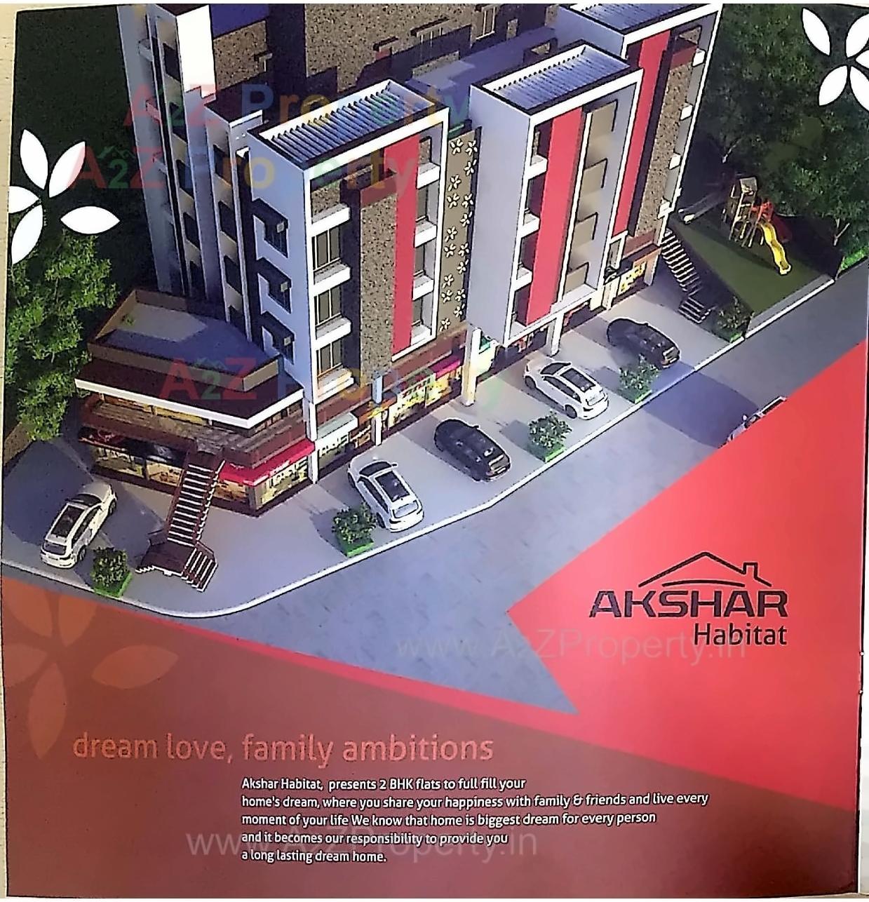 3D Elevation of real estate project Akshar Habitat located at Rajkot, Rajkot, Gujarat