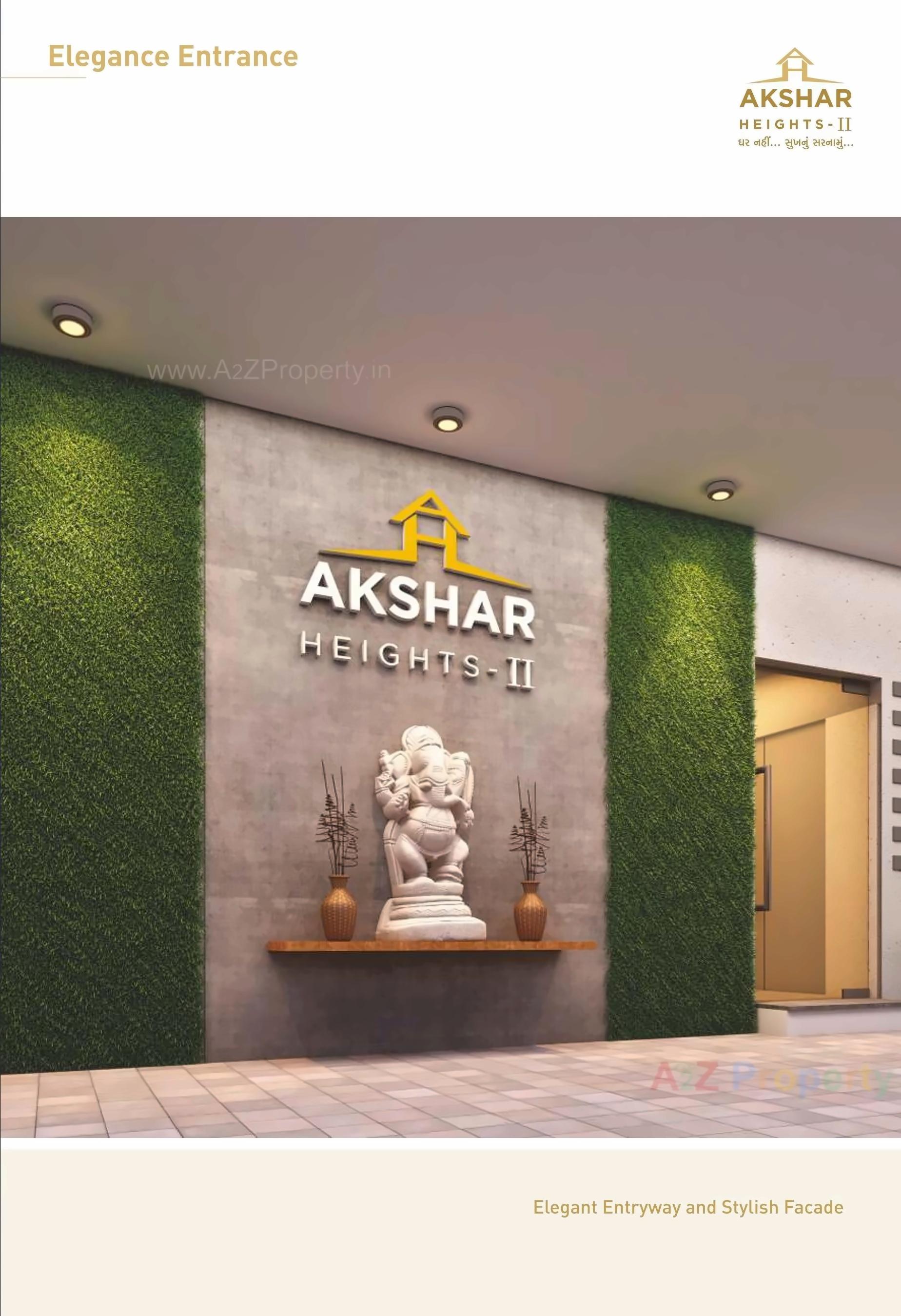 3D Elevation of real estate project Akshar Heights located at Rajkot, Rajkot, Gujarat