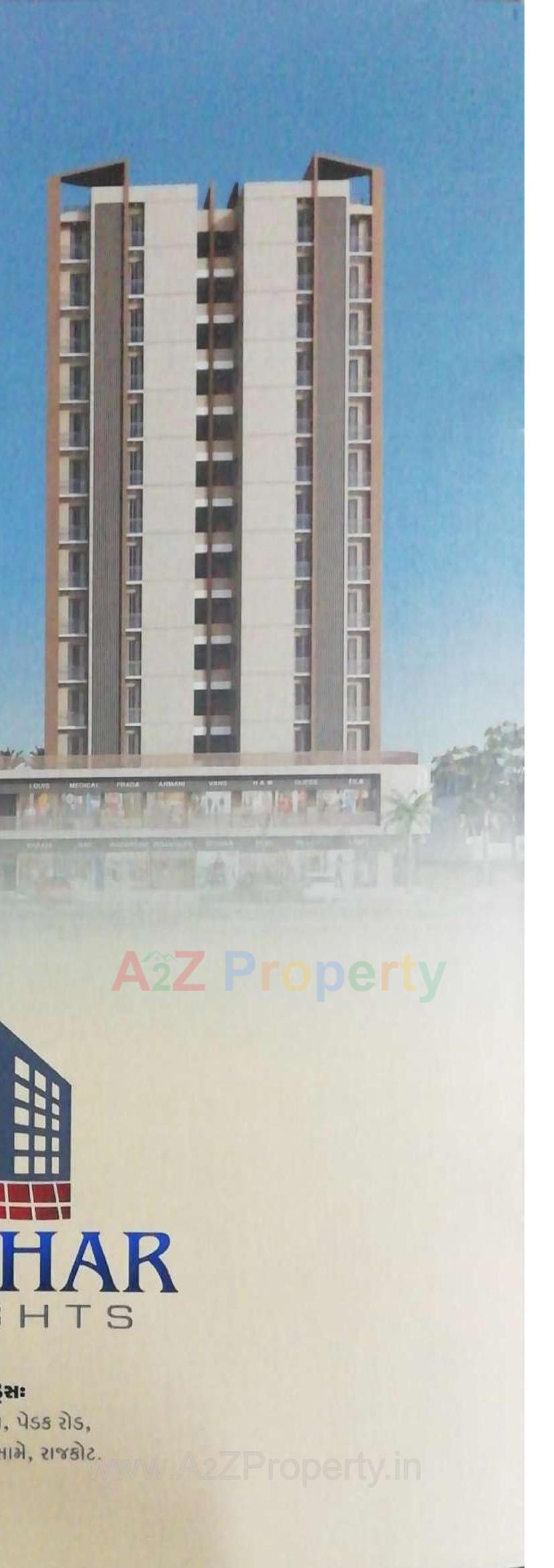 3D Elevation of real estate project Akshar Heights located at Rajkot, Rajkot, Gujarat