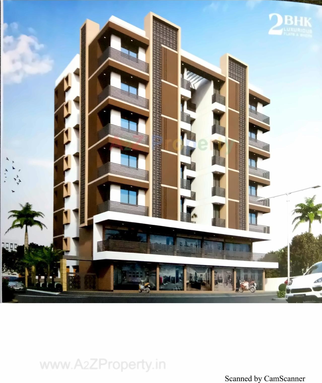 3D Elevation of real estate project Akshar Kunj located at Mavdi, Rajkot, Gujarat