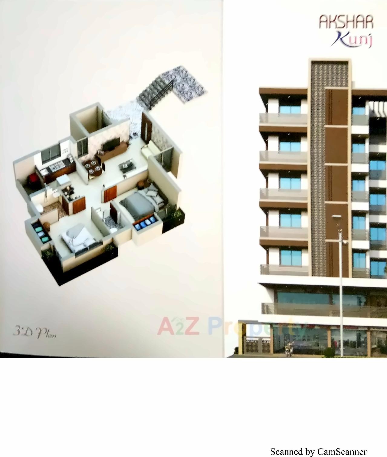 Layout of real estate project Akshar Kunj located at Mavdi, Rajkot, Gujarat