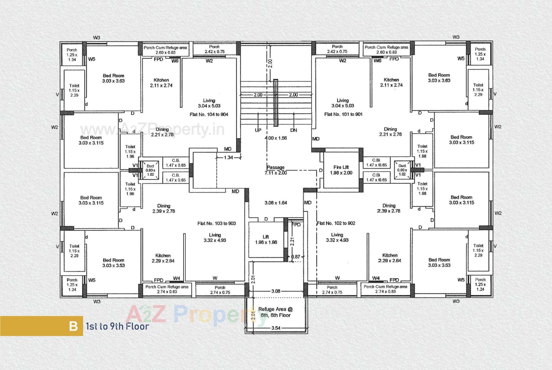 Layout of real estate project Akshar Prime located at Mavdi, Rajkot, Gujarat