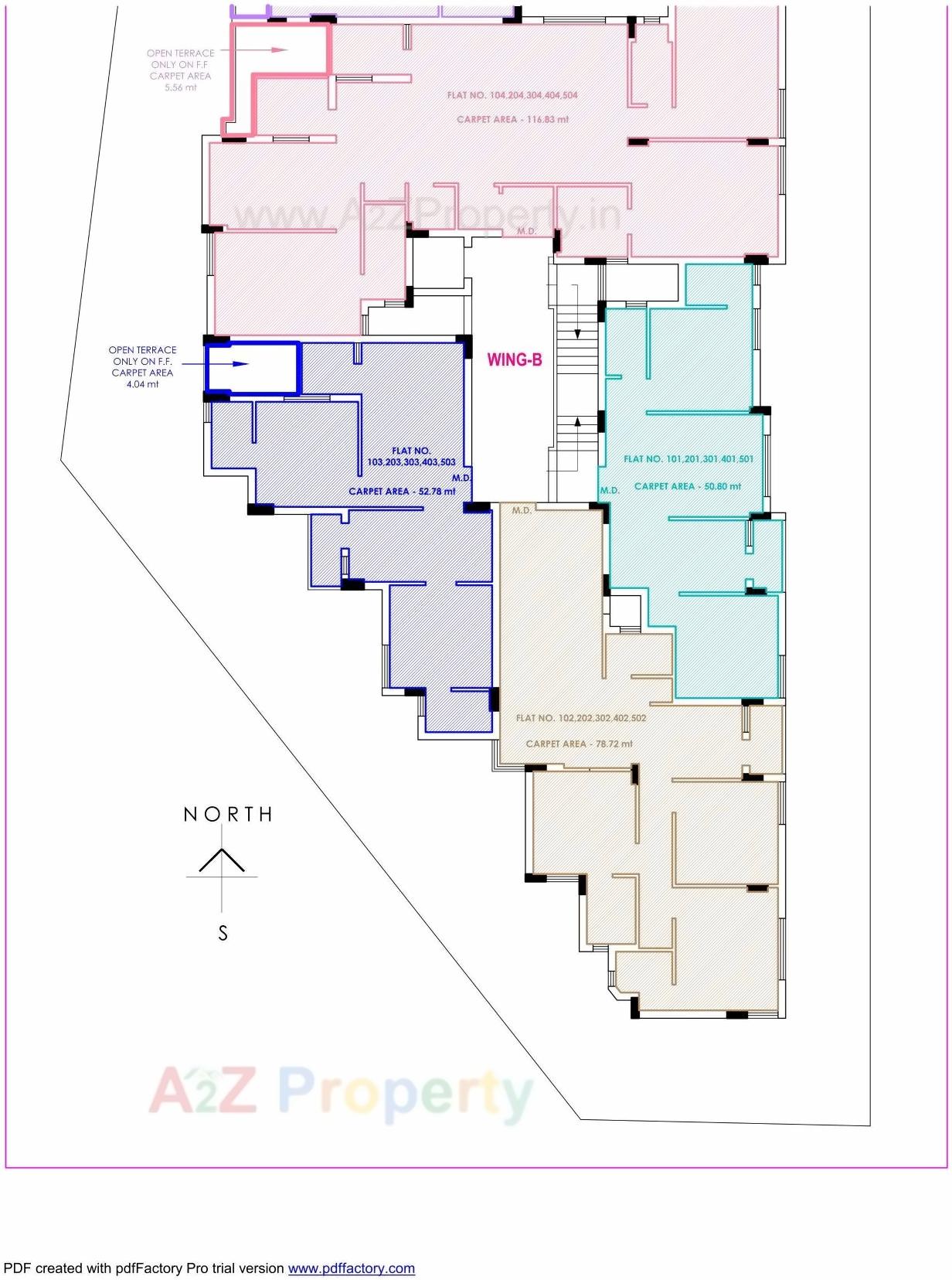 Layout of real estate project Akshar Residency Ii located at Raiya, Rajkot, Gujarat