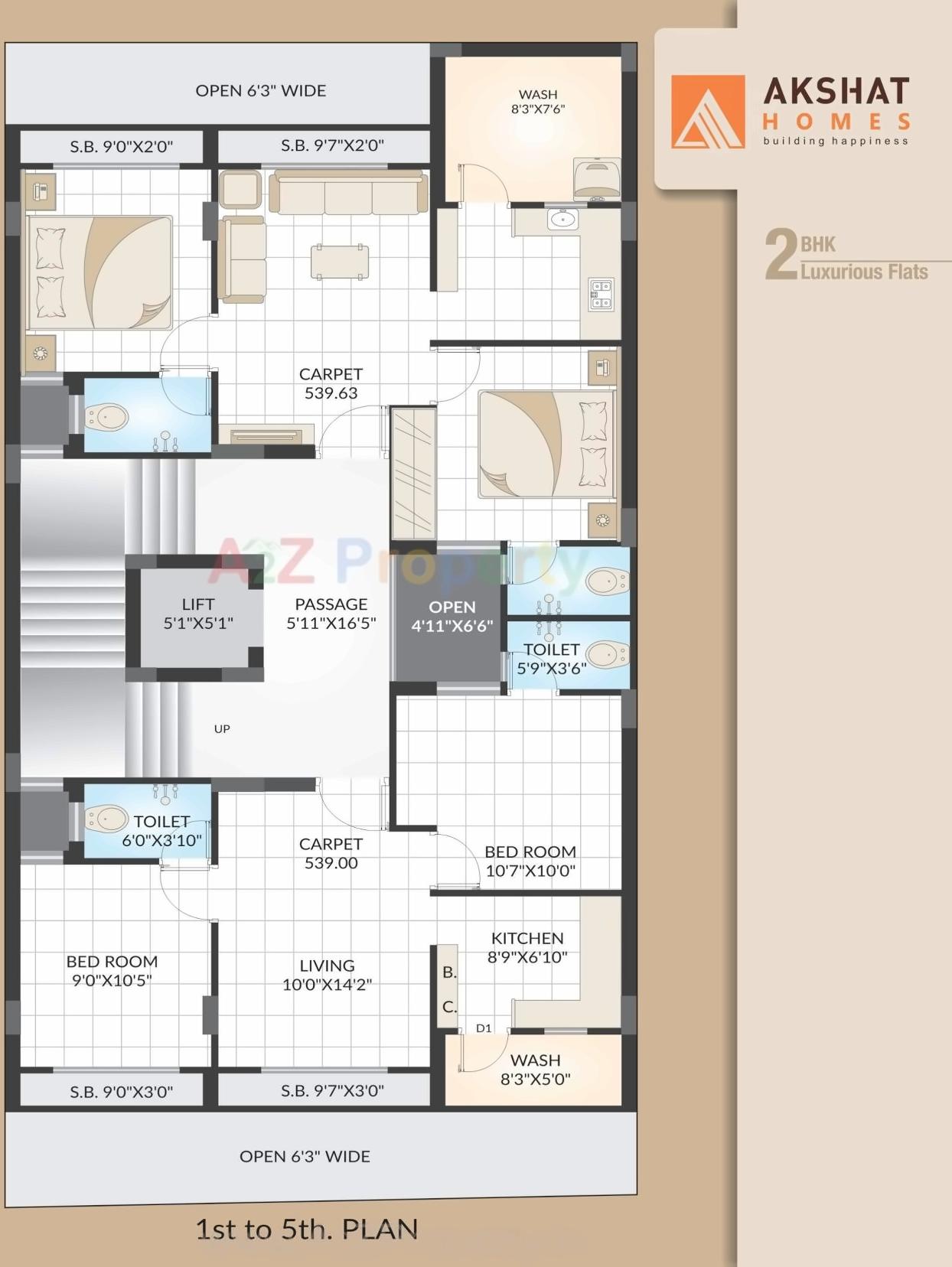 Layout of real estate project Akshat Homes located at Rajkot, Rajkot, Gujarat