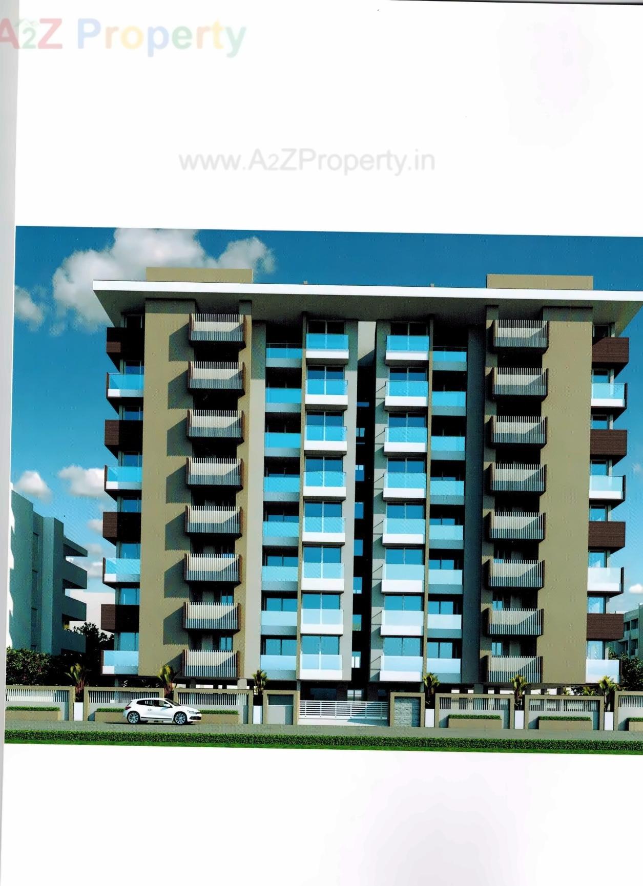 3D Elevation of real estate project Alaska located at Nanamava, Rajkot, Gujarat