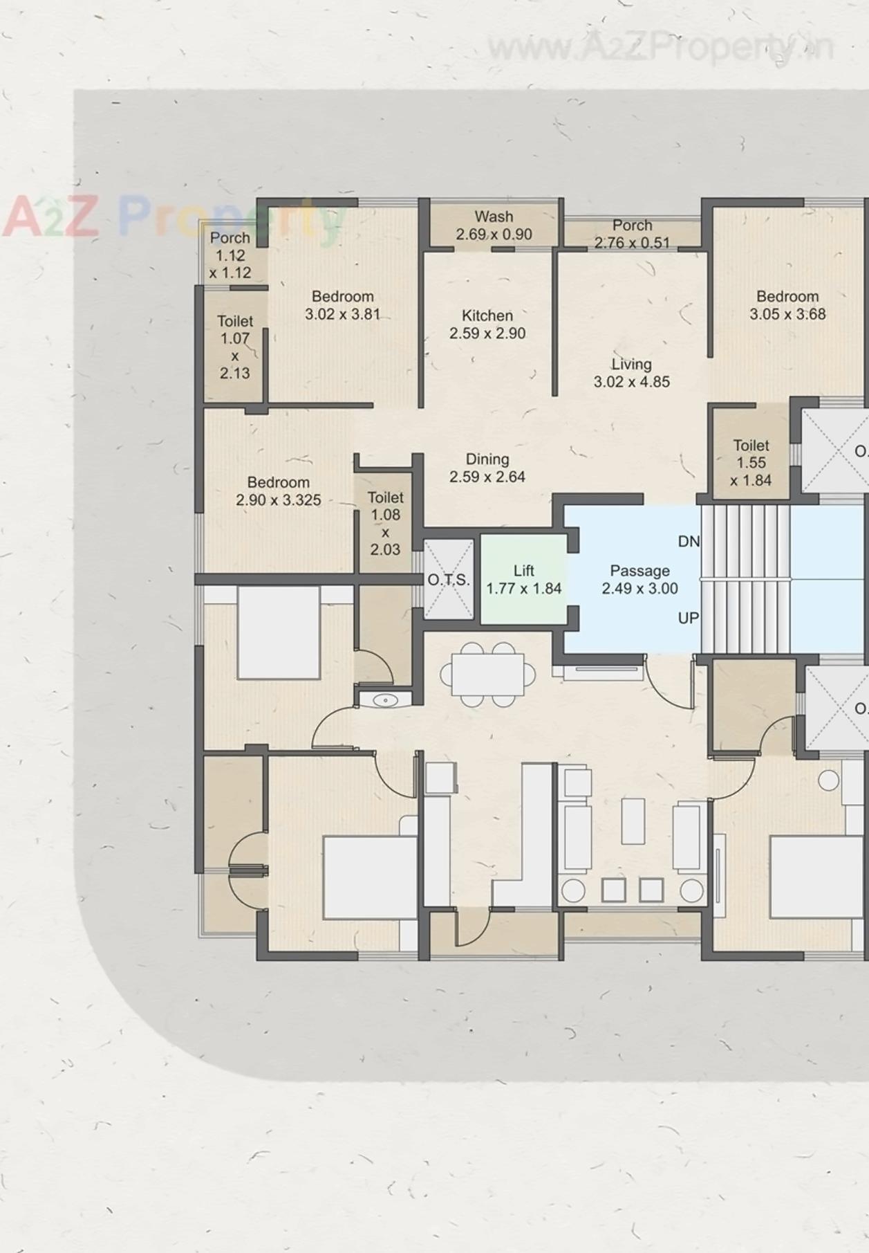 Layout of real estate project Alpha Kavyam located at Raiya, Rajkot, Gujarat