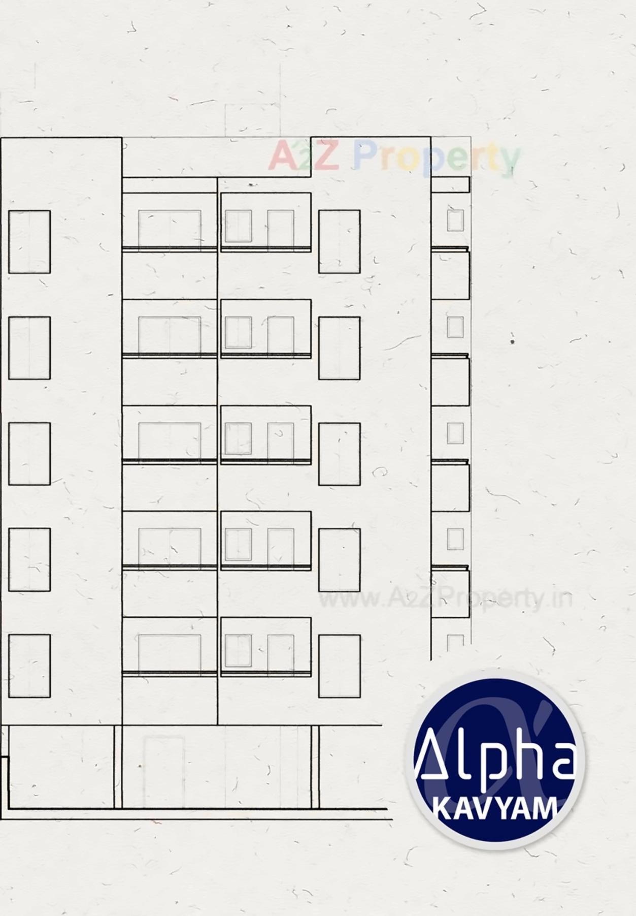 Layout of real estate project Alpha Kavyam located at Raiya, Rajkot, Gujarat