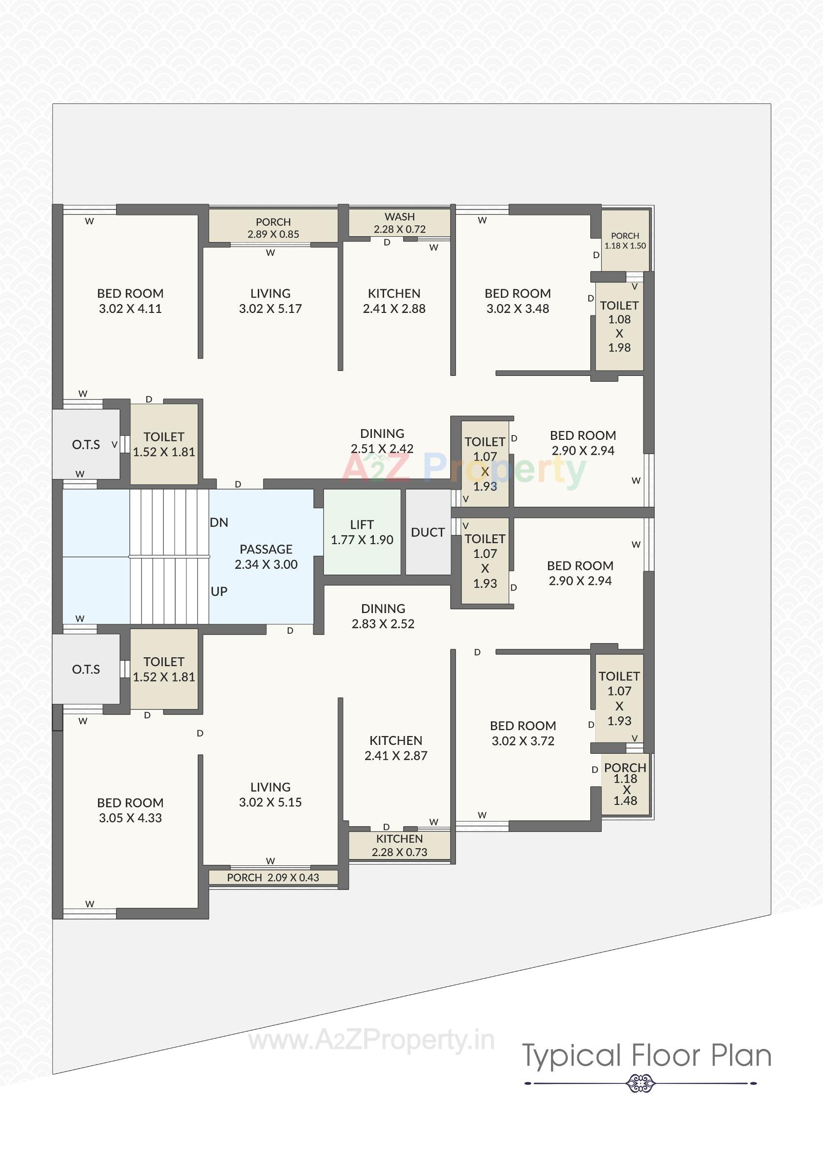 Layout of real estate project Alpha Manglam located at Nana-mava, Rajkot, Gujarat