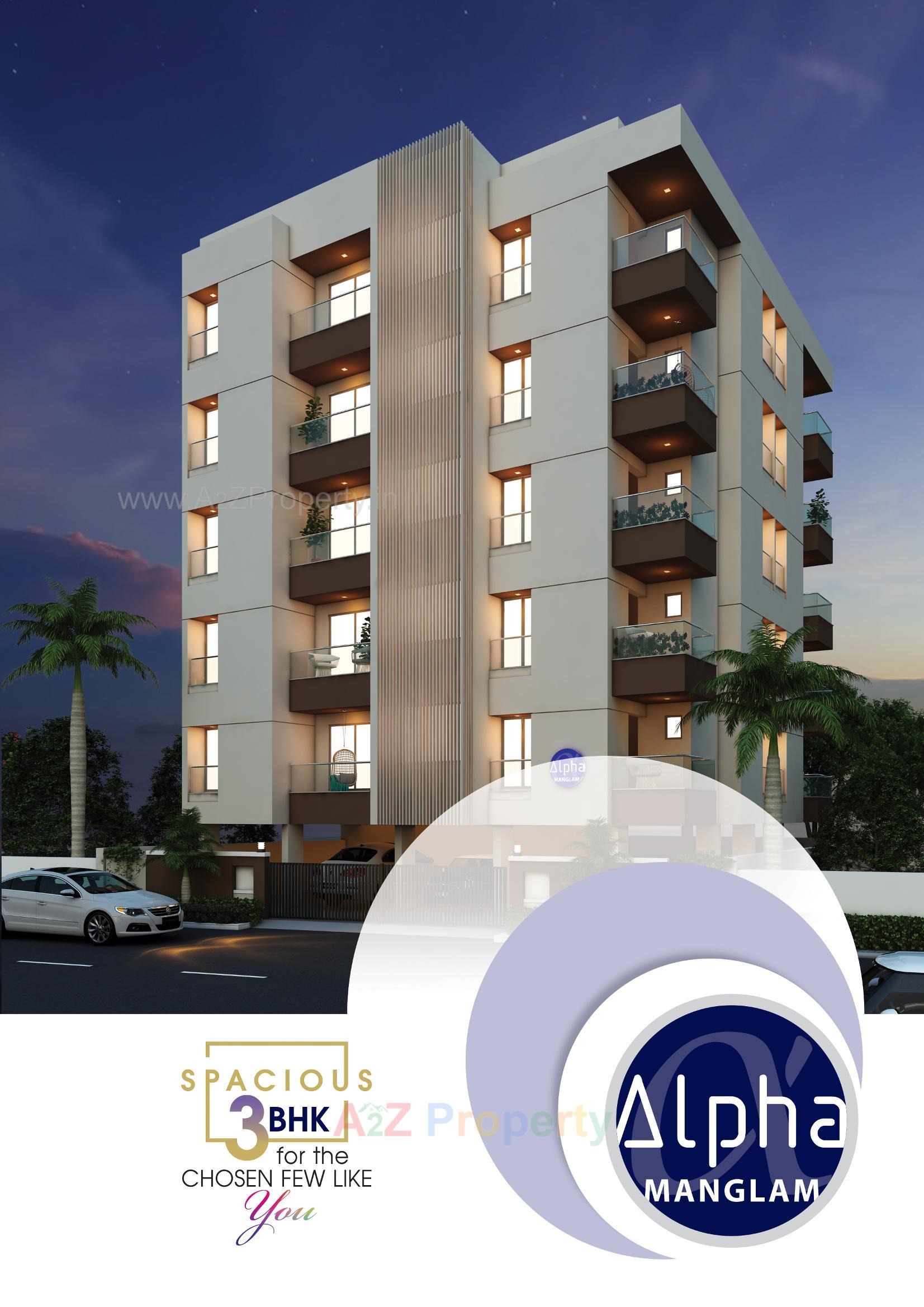 3D Elevation of real estate project Alpha Manglam located at Nana-mava, Rajkot, Gujarat