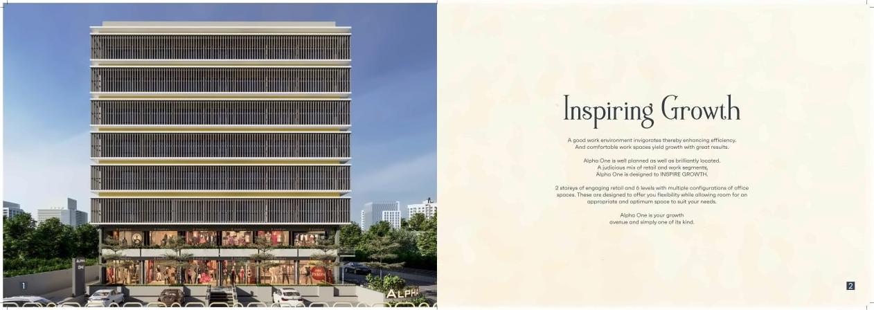 3D Elevation of real estate project Alpha One located at Mavdi, Rajkot, Gujarat