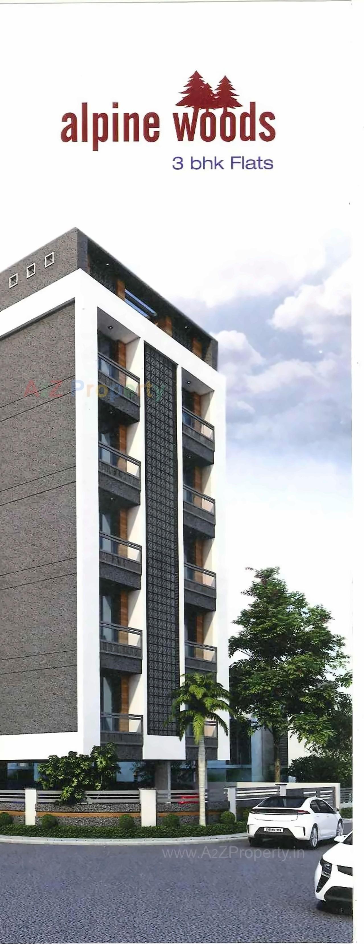 3D Elevation of real estate project Alpine Woods located at Mota-mava, Rajkot, Gujarat