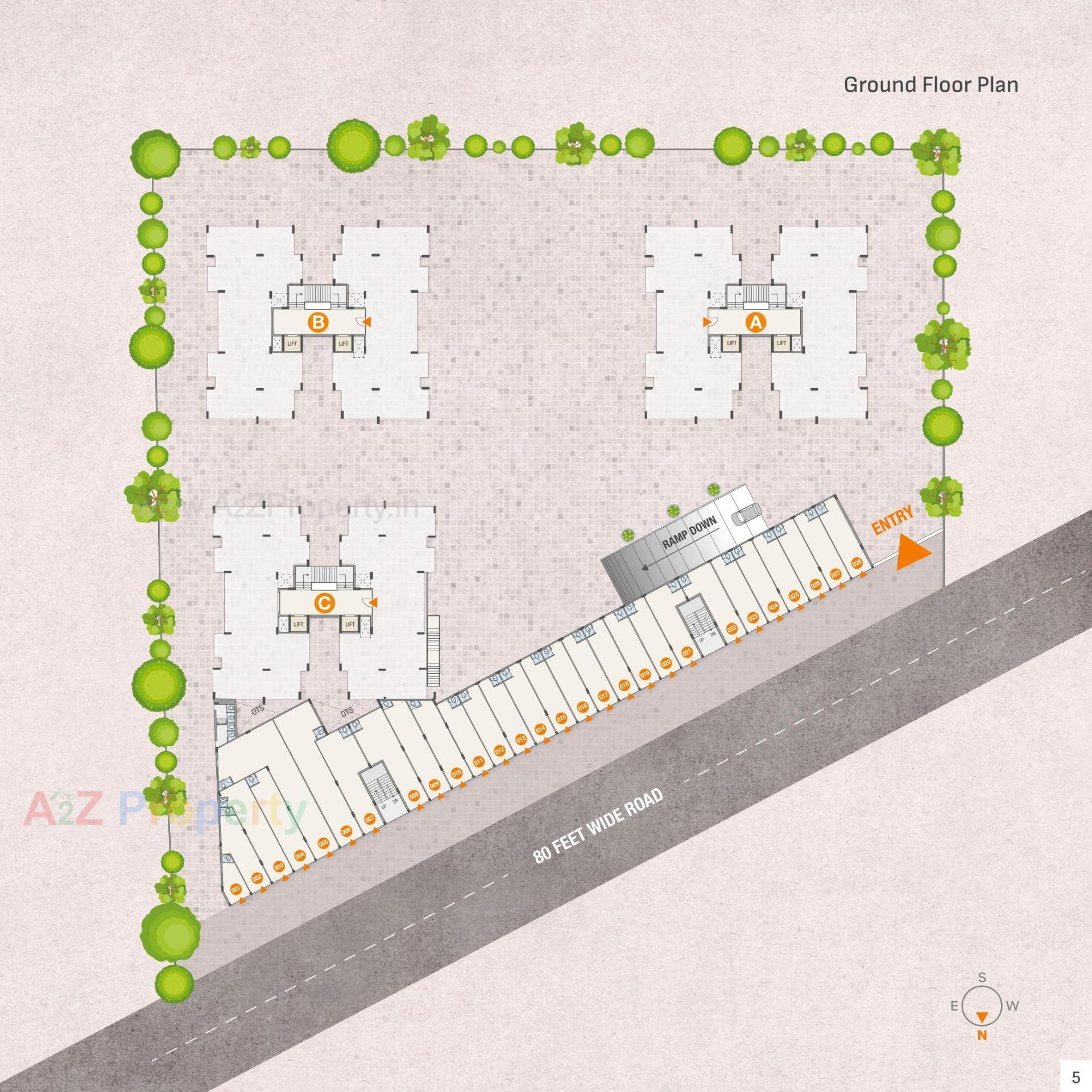 Layout of real estate project Altosa Impera located at Rajkot, Rajkot, Gujarat