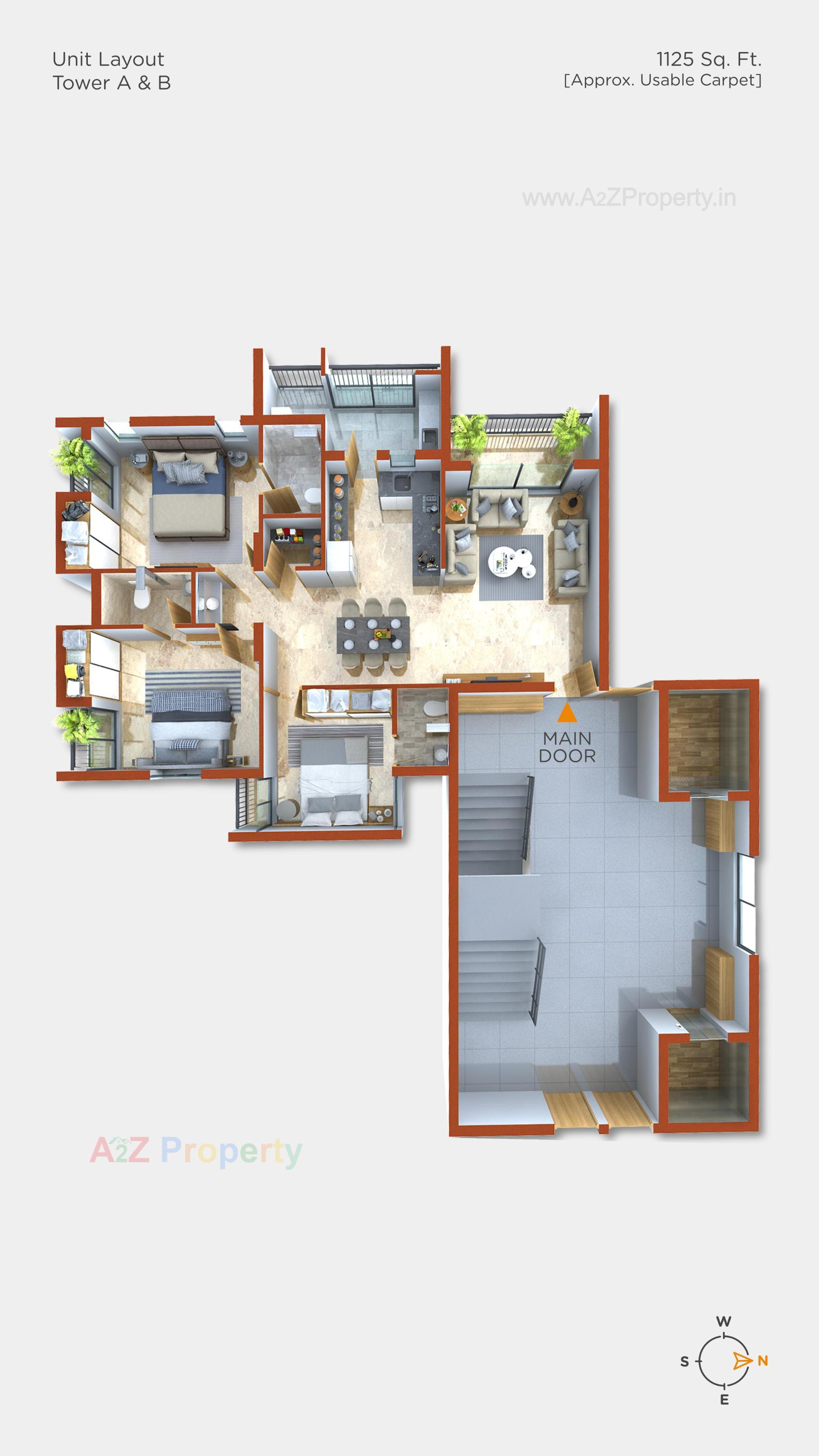Layout of real estate project Altosa Olivia located at Mavdi, Rajkot, Gujarat