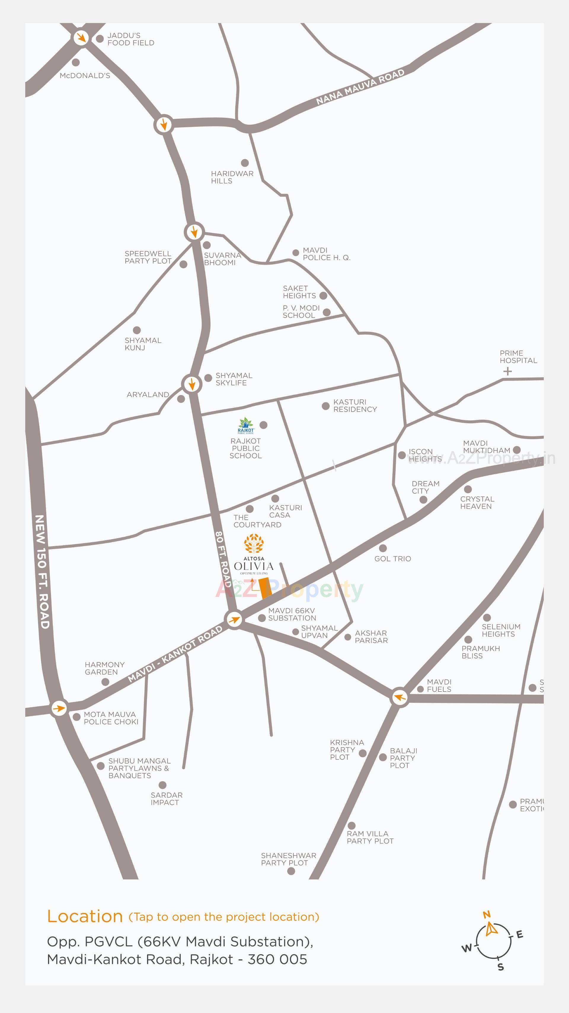  of real estate project Altosa Olivia located at Mavdi, Rajkot, Gujarat