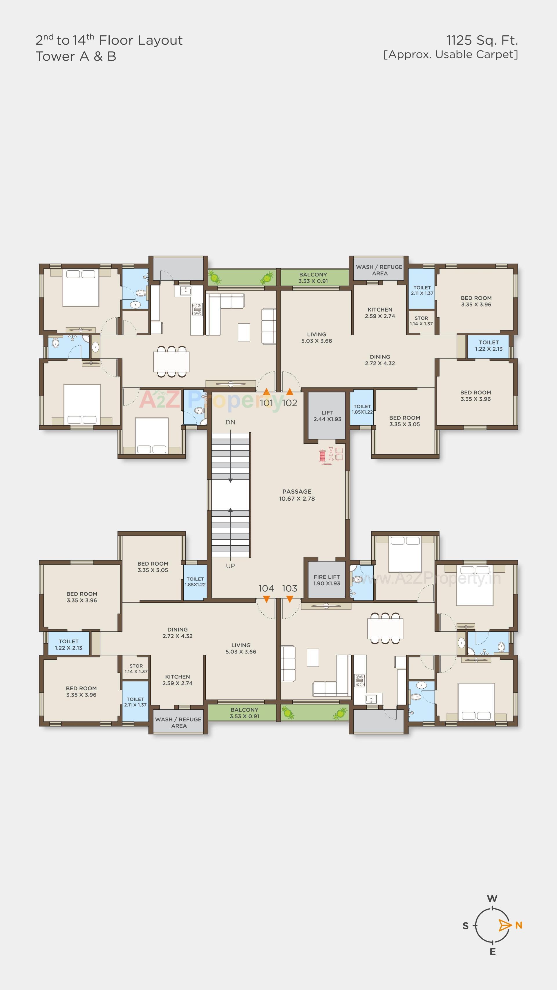 Layout of real estate project Altosa Olivia located at Mavdi, Rajkot, Gujarat
