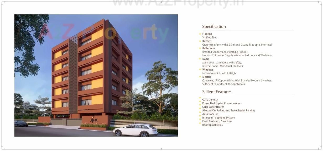 3D Elevation of real estate project Ambaram located at Munjka, Rajkot, Gujarat