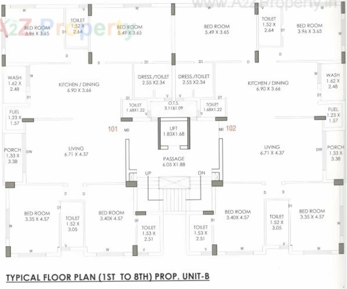Layout of real estate project Amee Residency located at Mavdi, Rajkot, Gujarat