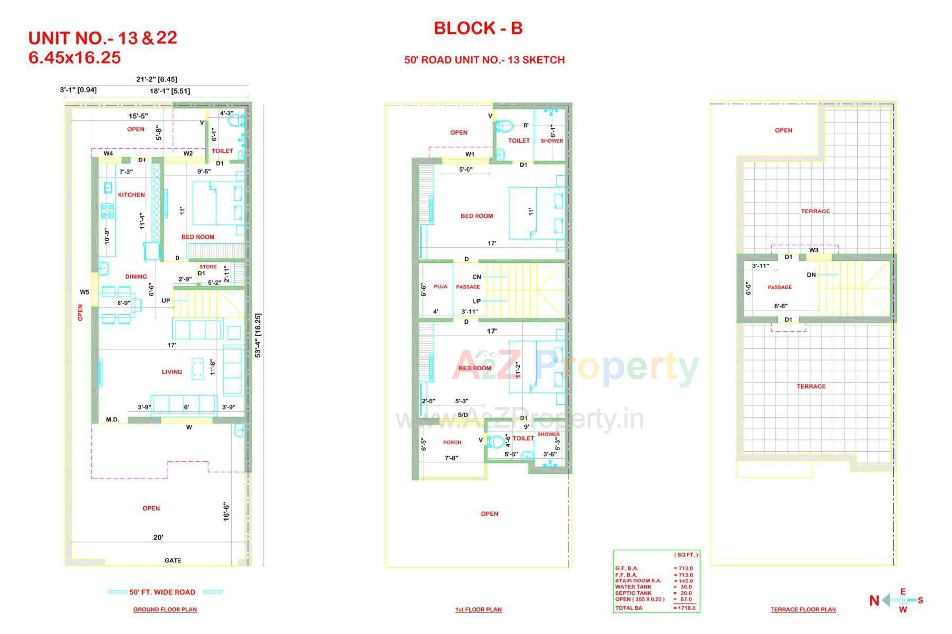 Layout of real estate project Ami Exotica located at Manharpura, Rajkot, Gujarat