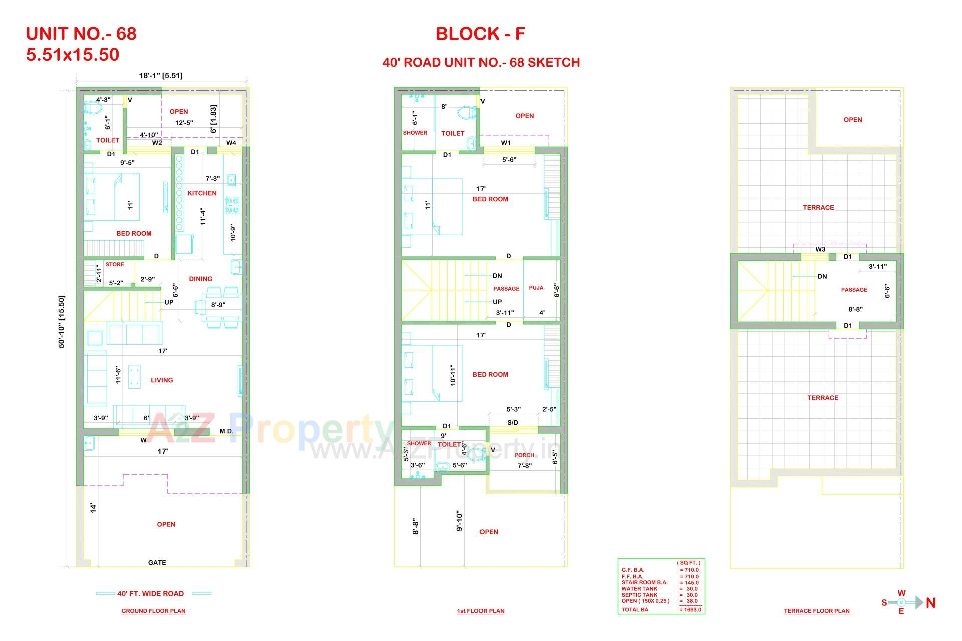 Layout of real estate project Ami Exotica located at Manharpura, Rajkot, Gujarat