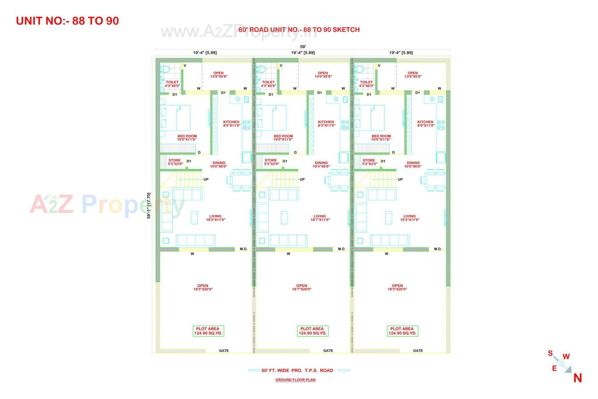 Layout of real estate project Ami Exotica located at Manharpura, Rajkot, Gujarat