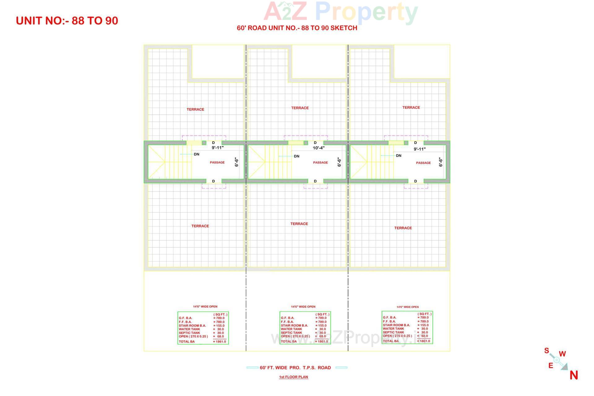Layout of real estate project Ami Exotica located at Manharpura, Rajkot, Gujarat