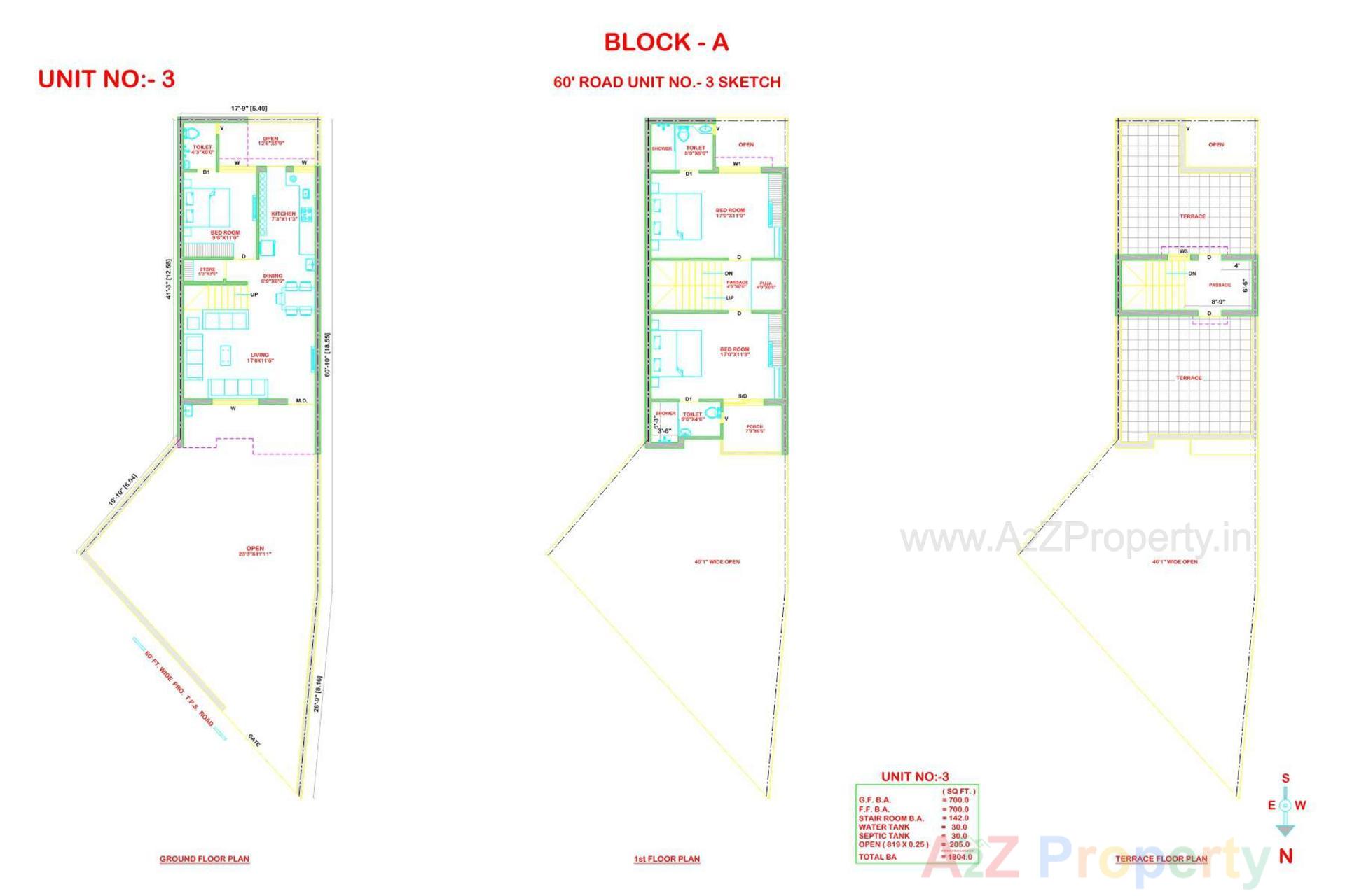 Layout of real estate project Ami Exotica located at Manharpura, Rajkot, Gujarat
