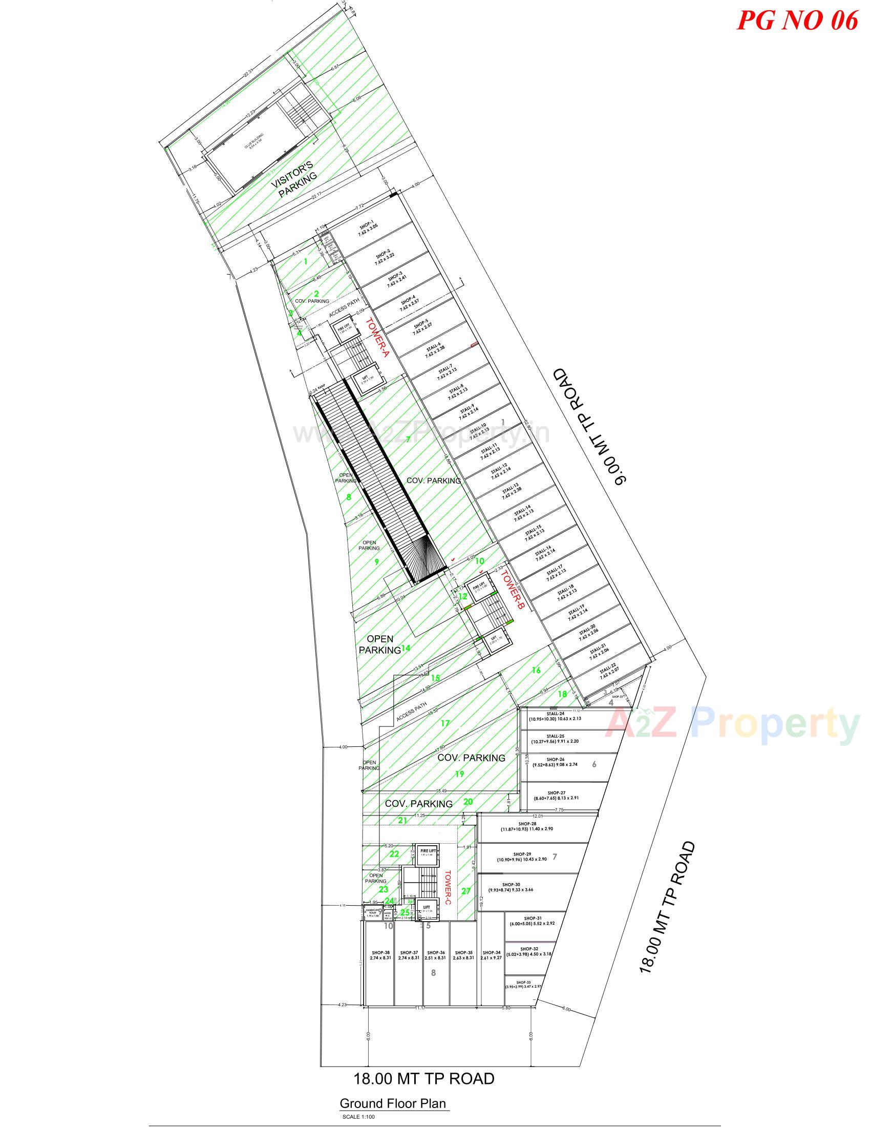 Layout of real estate project Ami Luxuria located at Rajkot, Rajkot, Gujarat