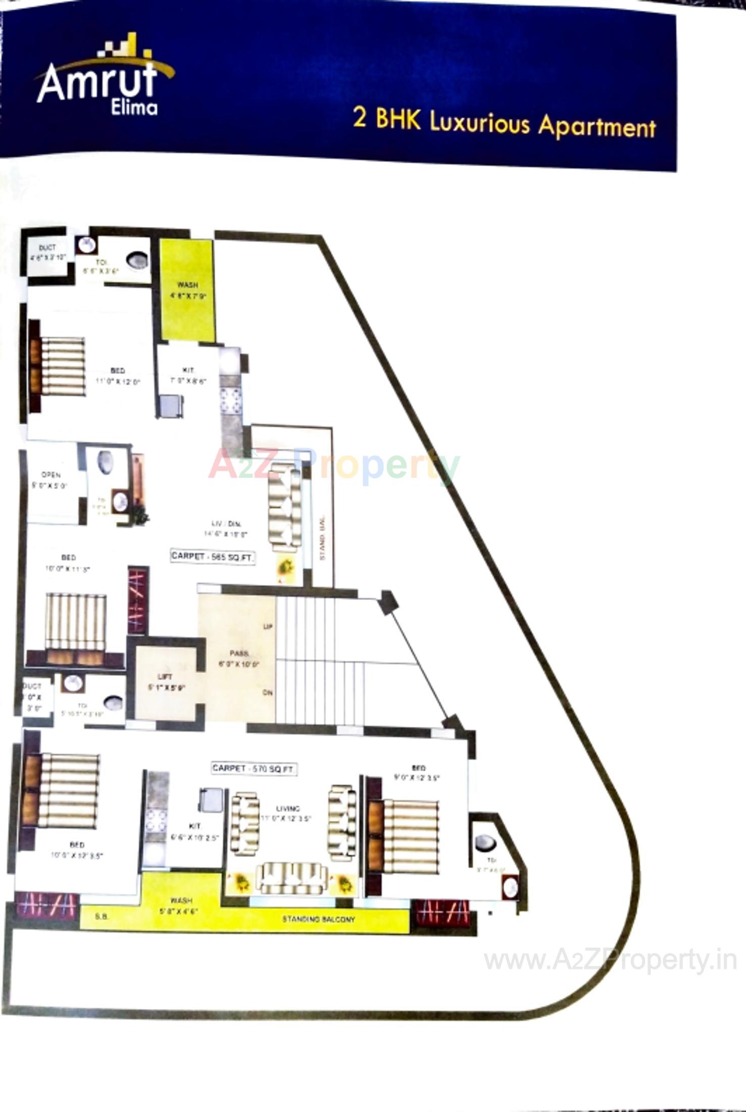 Layout of real estate project Amrut Elima located at Rajkot, Rajkot, Gujarat