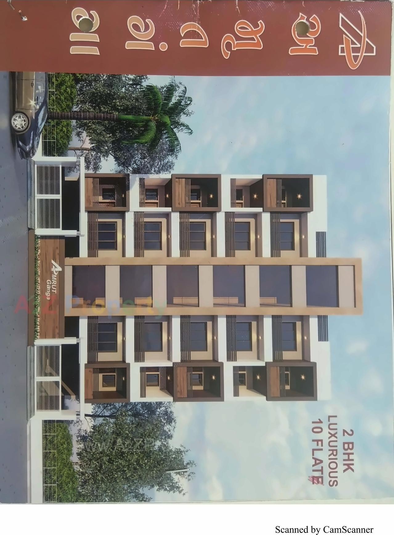 3D Elevation of real estate project Amrut Ganga located at Raiya, Rajkot, Gujarat