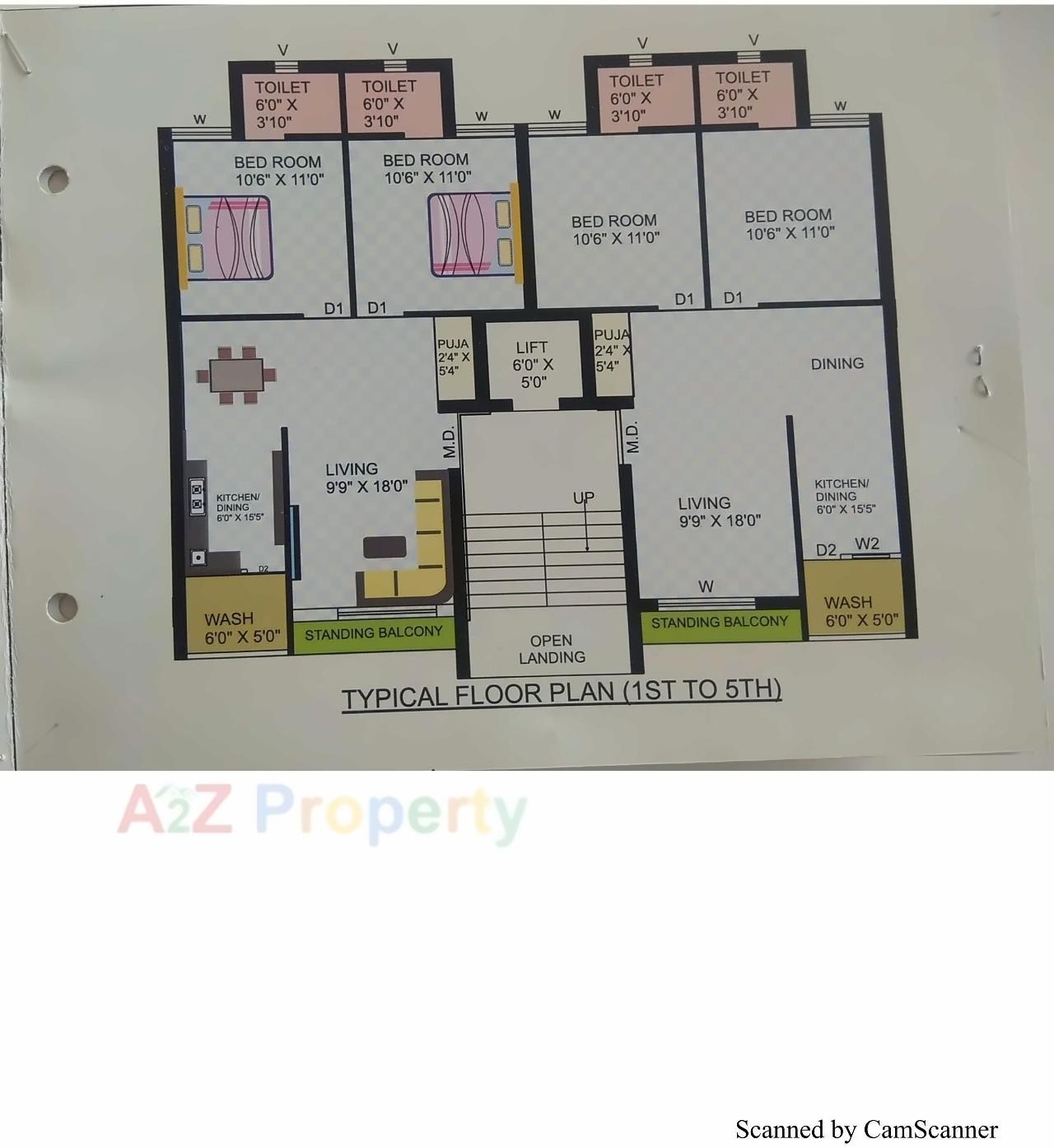 Layout of real estate project Amrut Ganga located at Raiya, Rajkot, Gujarat
