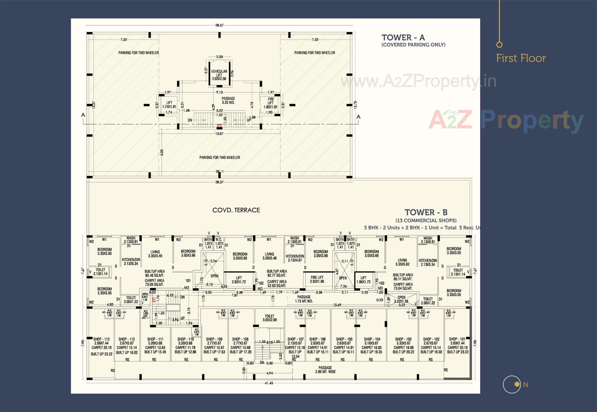  of real estate project Amrut Heights located at Rajkot, Rajkot, Gujarat