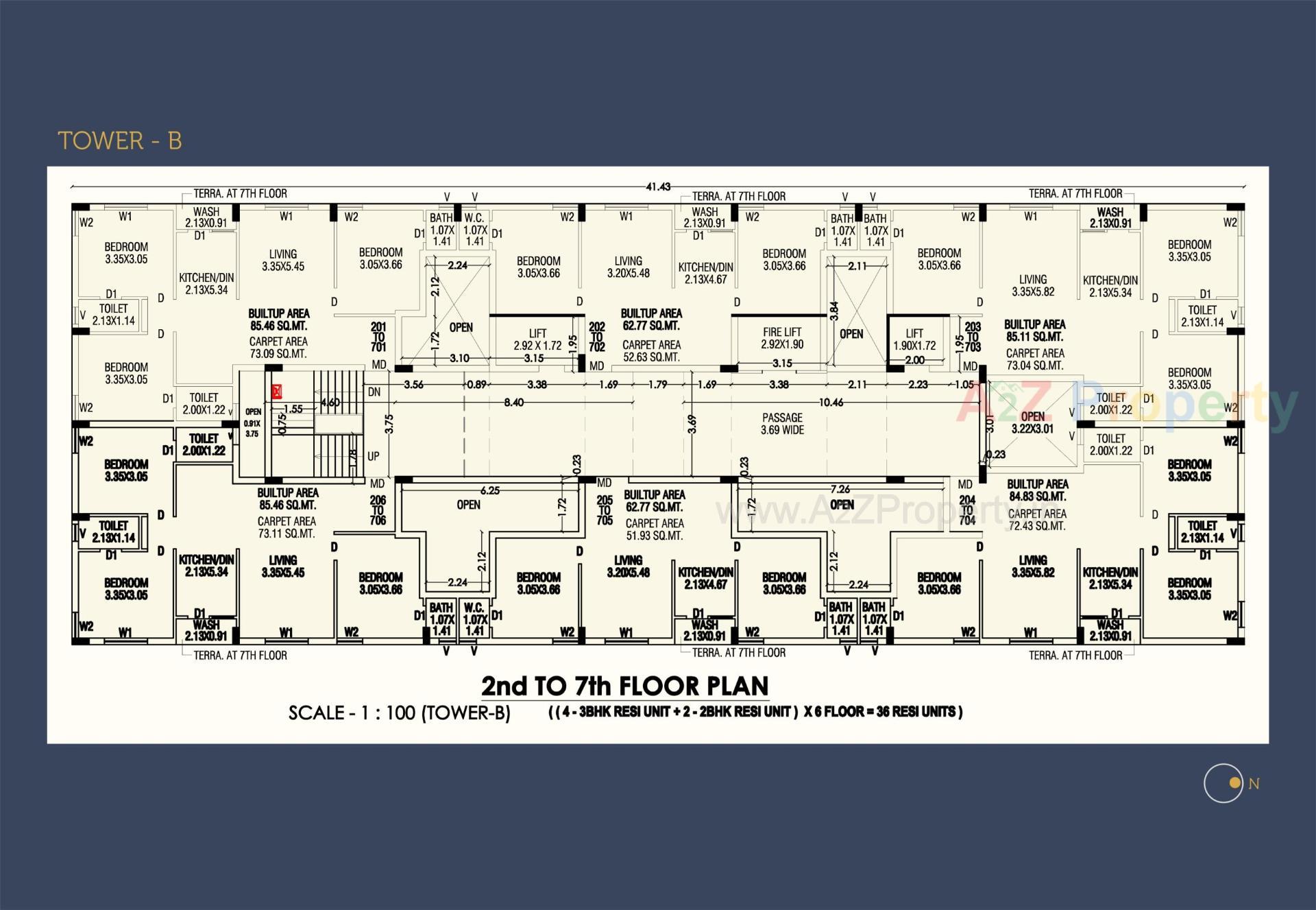 Layout of real estate project Amrut Heights located at Rajkot, Rajkot, Gujarat
