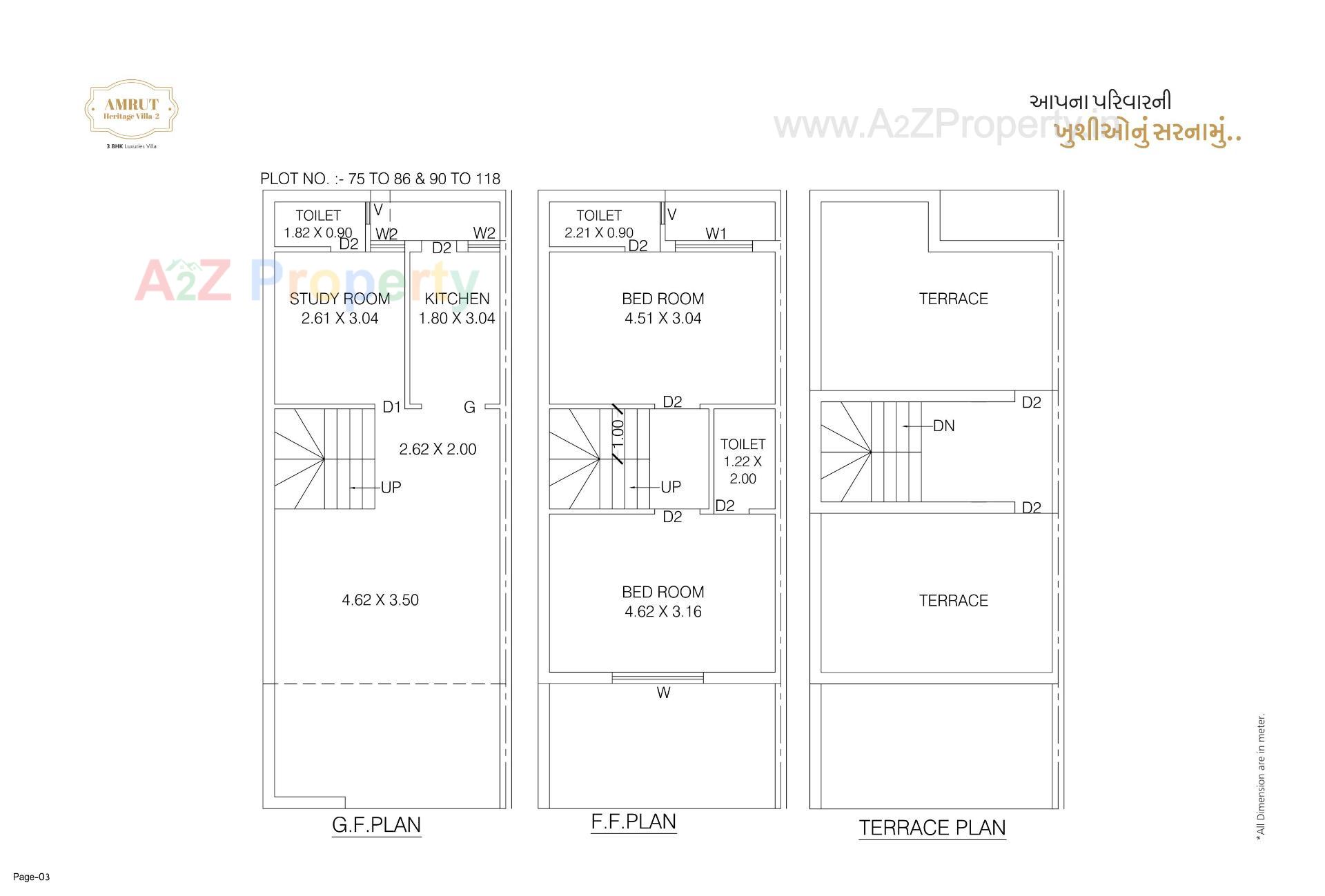 Layout of real estate project Amrut Heritage Villa located at Rajkot, Rajkot, Gujarat