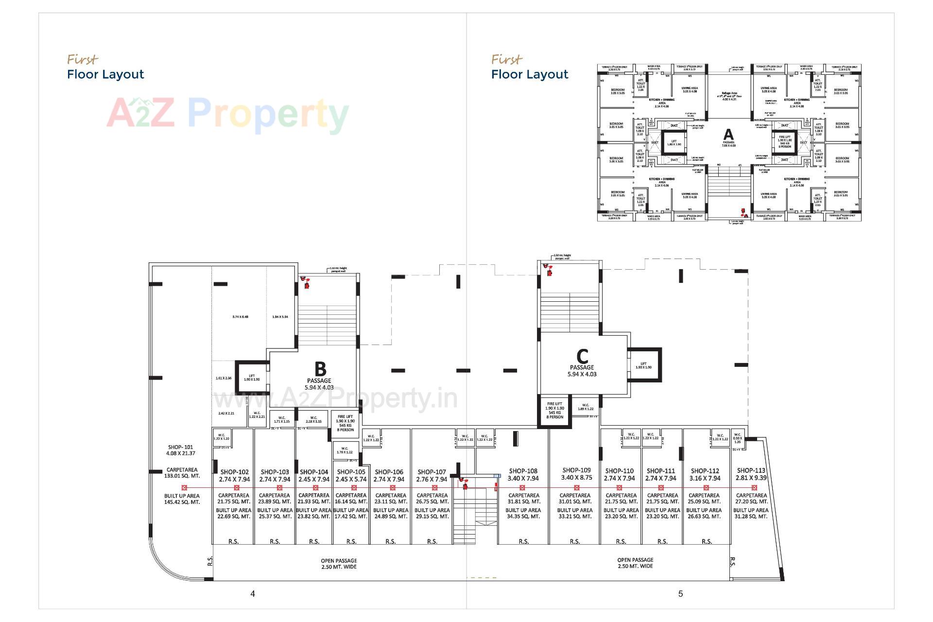 Layout of real estate project Ananat Heights located at Mavdi, Rajkot, Gujarat